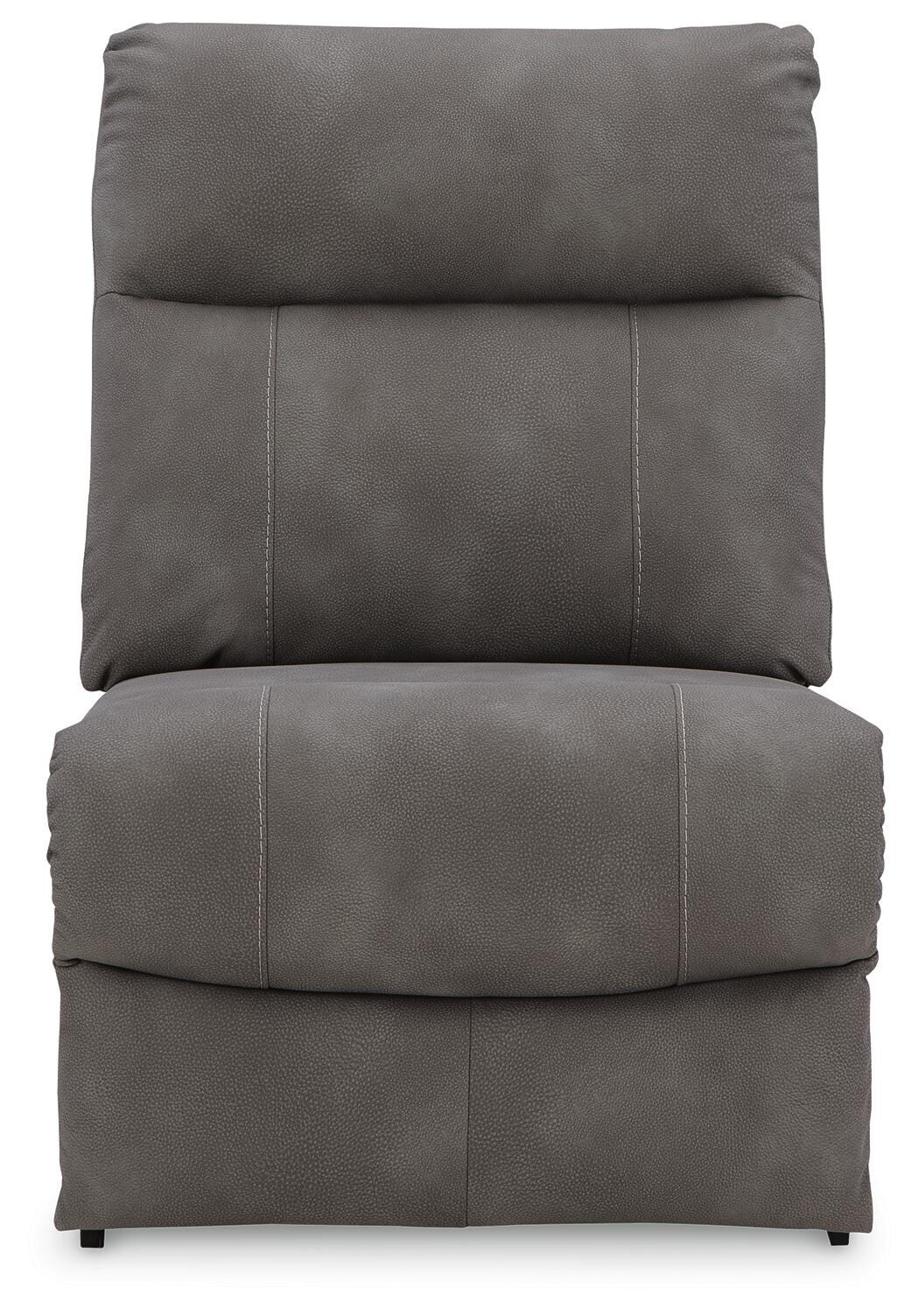 Next-Gen Durapella 5-Pc Power Reclining Sectional in Slate Microfiber