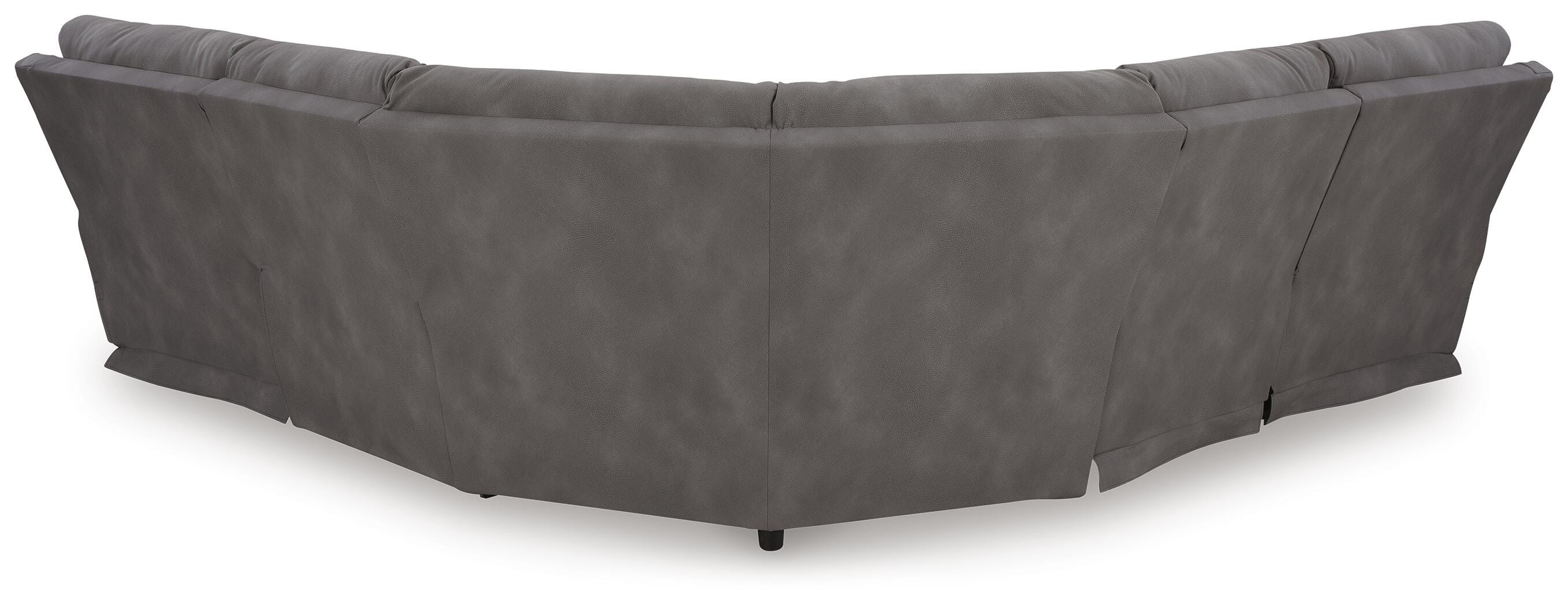 Next-Gen Durapella 5-Piece Power Reclining Sectional in Slate Microfiber