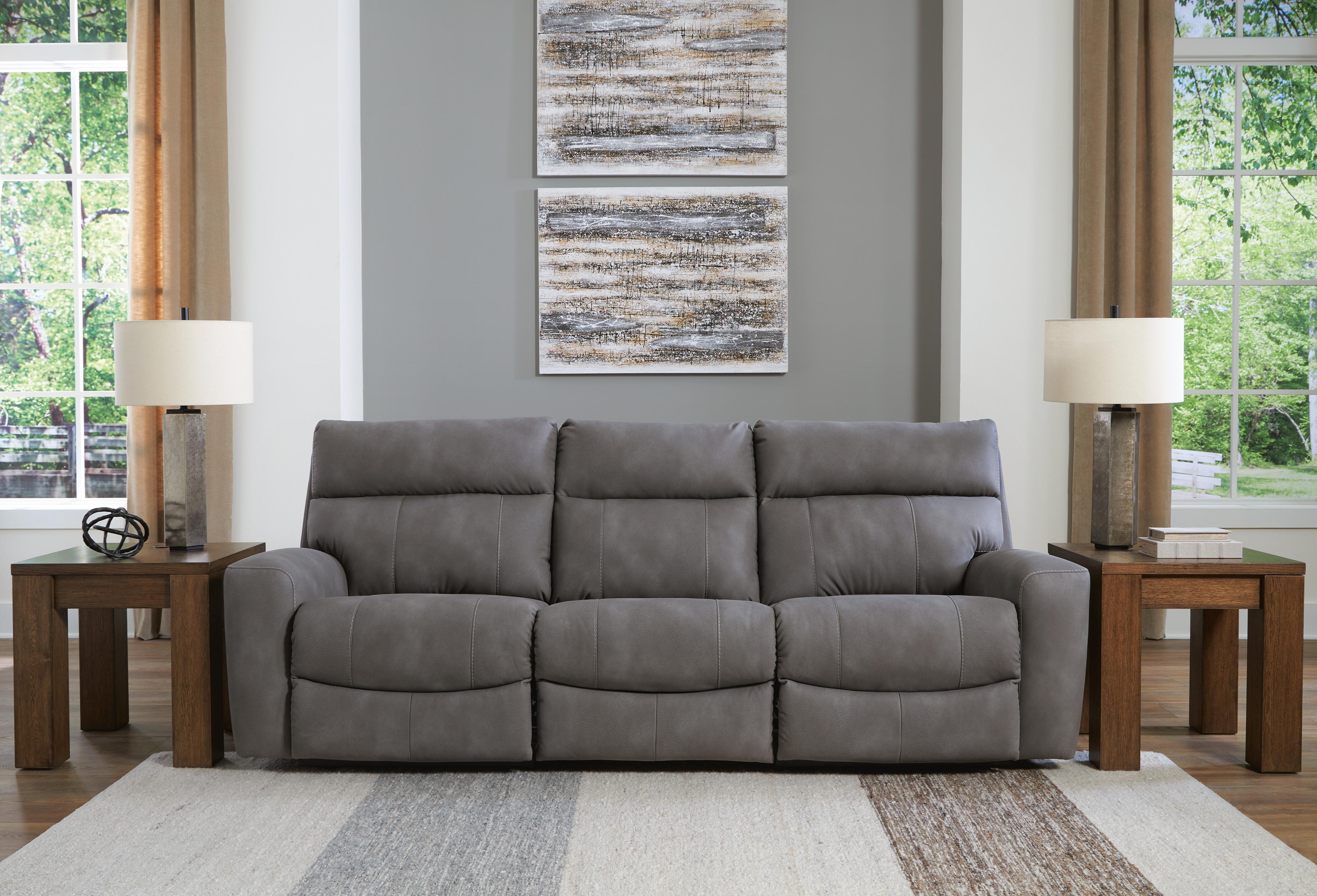 Next-Gen Durapella 3-Piece Power Reclining Sectional Sofa in Slate Microfiber