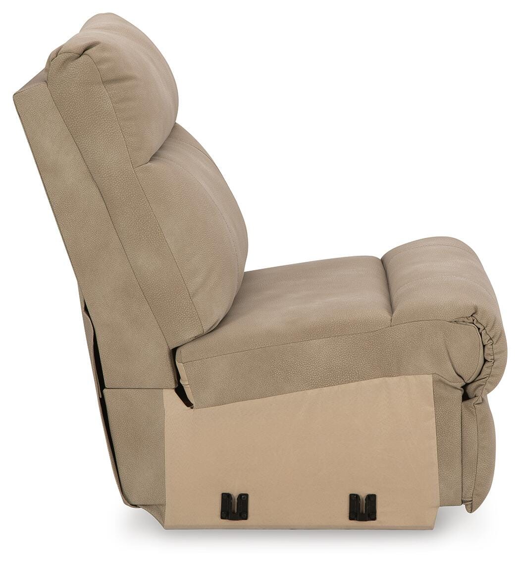 Next-Gen Durapella 3-Piece Power Reclining Sectional Sofa in Sand Microfiber