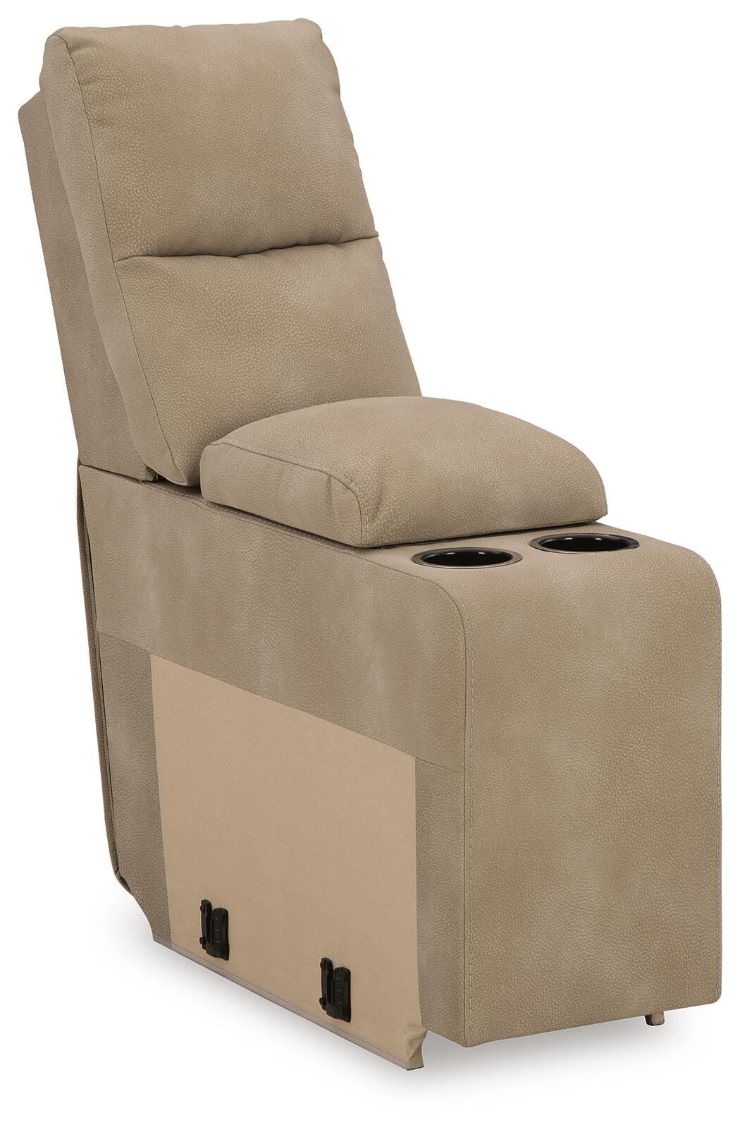 Next-Gen Durapella 6-Piece Power Reclining Sectional in Sand Microfiber