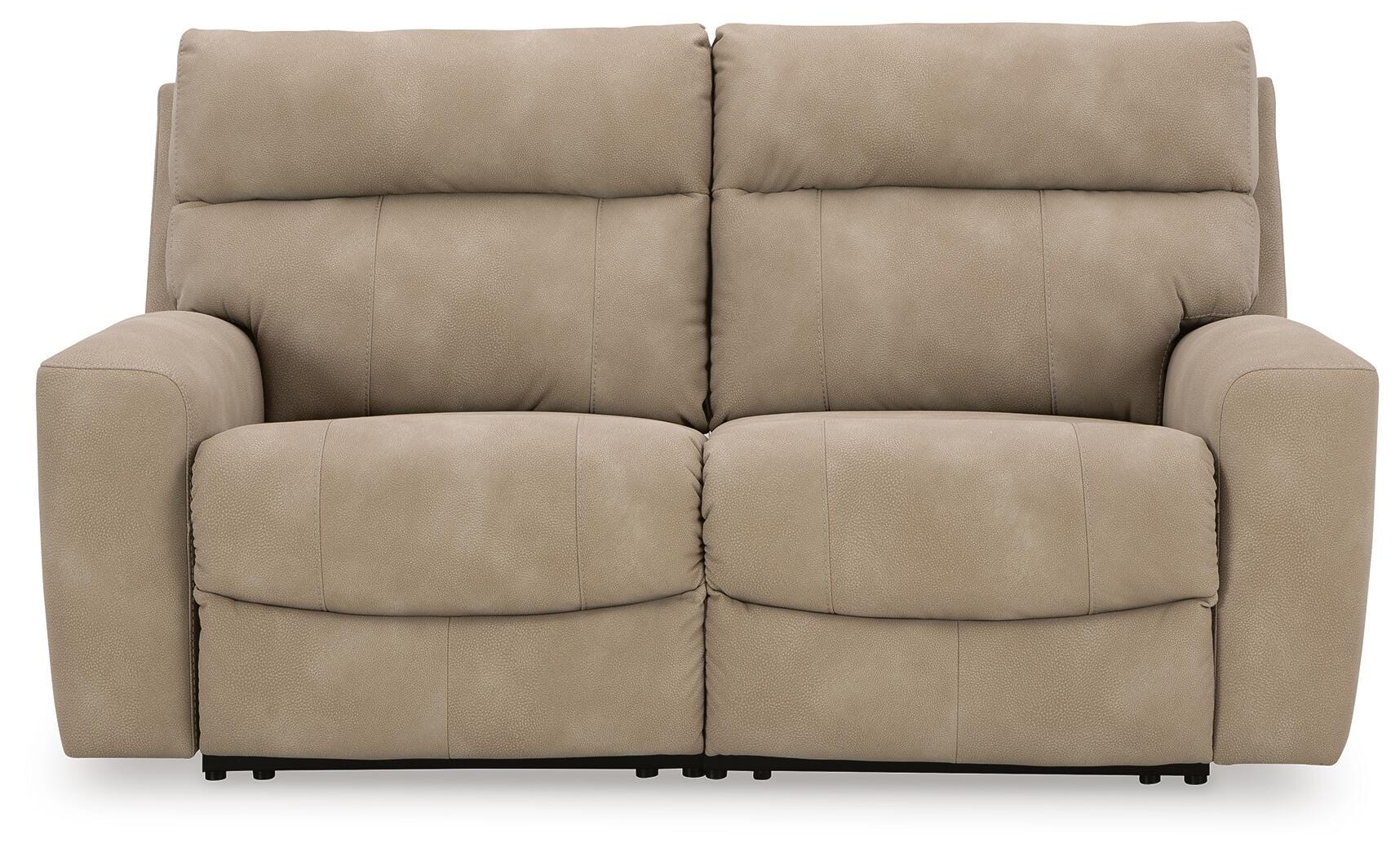Next-Gen Durapella 2-Piece Power Reclining Sectional Loveseat in Sand Microfiber