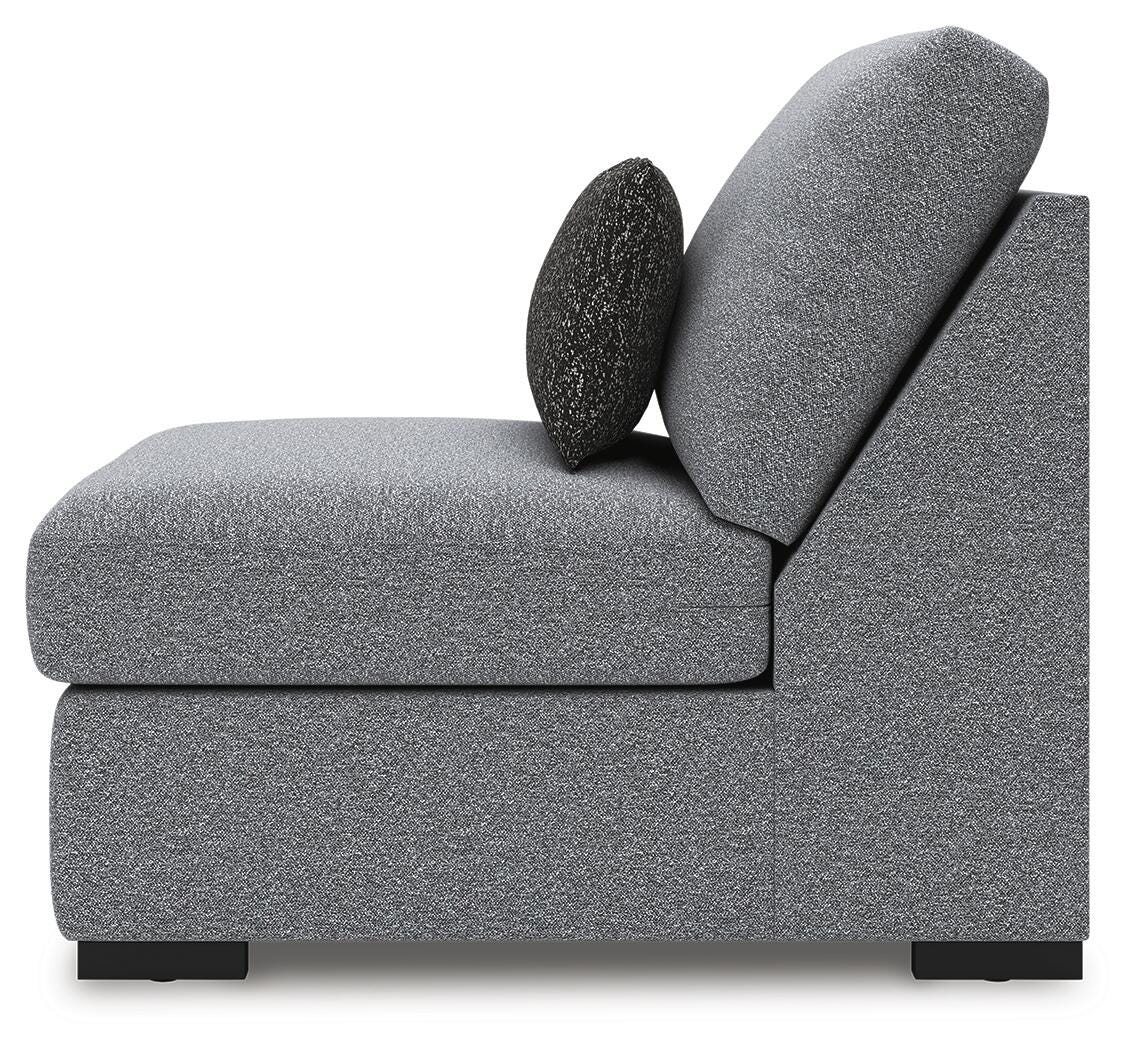 Bealton 5-Piece LAF Chaise Sectional in Salt and Pepper Performance Fabric and Next-Gen Nuvella