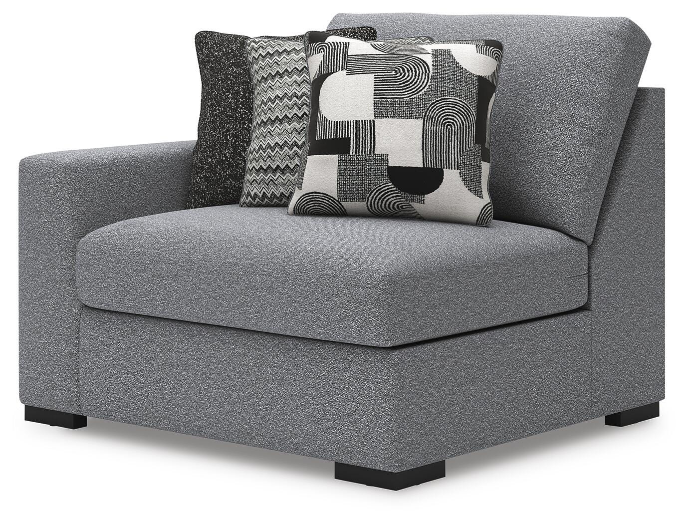 Bealton 5-Piece Sectional in Salt and Pepper Performance Fabric and Next-Gen Nuvella