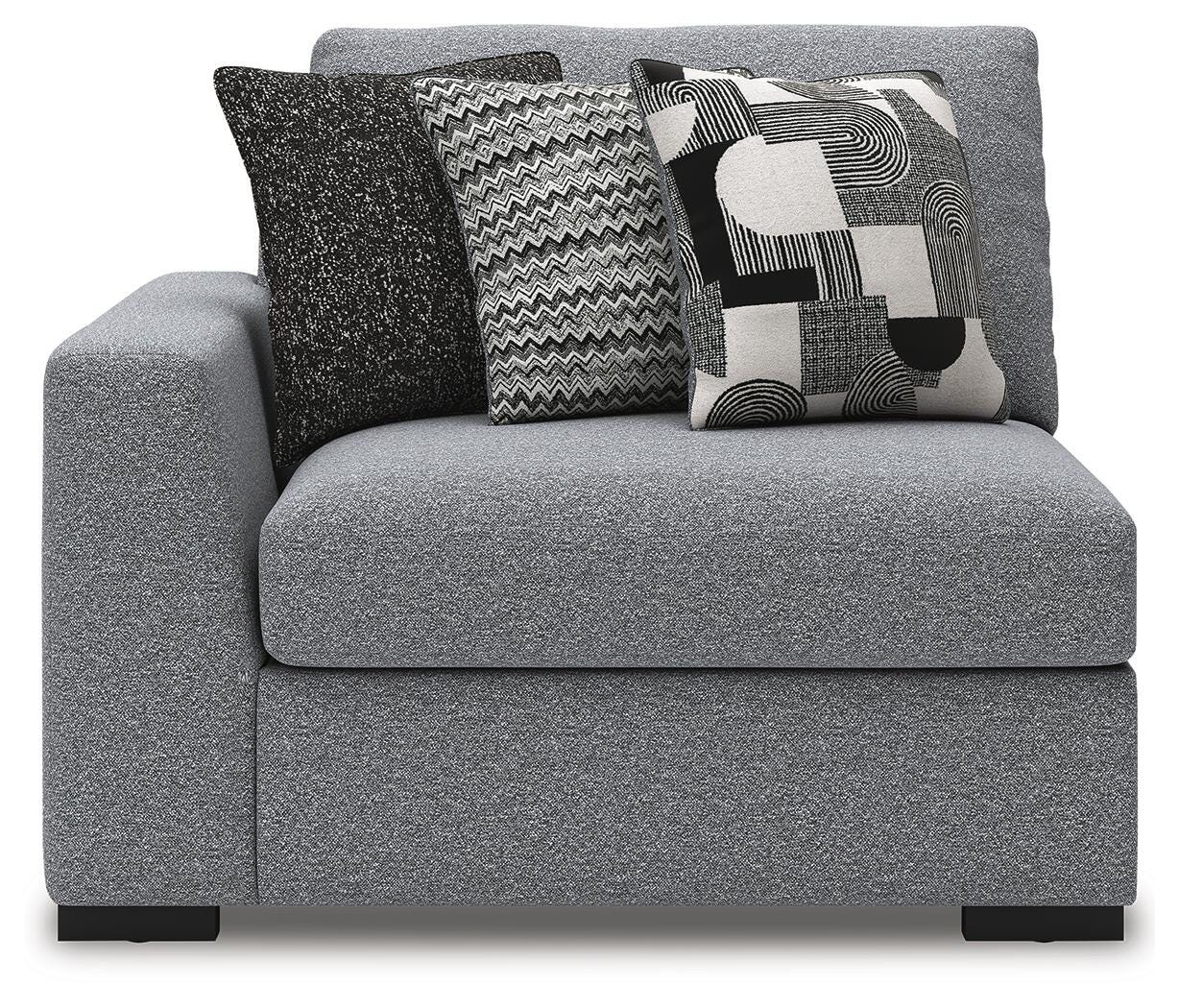 Bealton 4-Piece Sectional in Salt and Pepper Performance Fabric and Next-Gen Nuvella