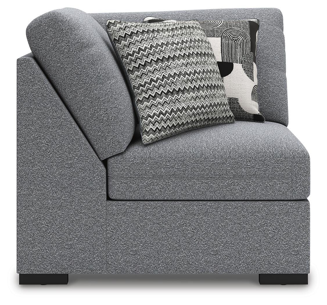 Bealton 5-Piece LAF Chaise Sectional in Salt and Pepper Performance Fabric and Next-Gen Nuvella