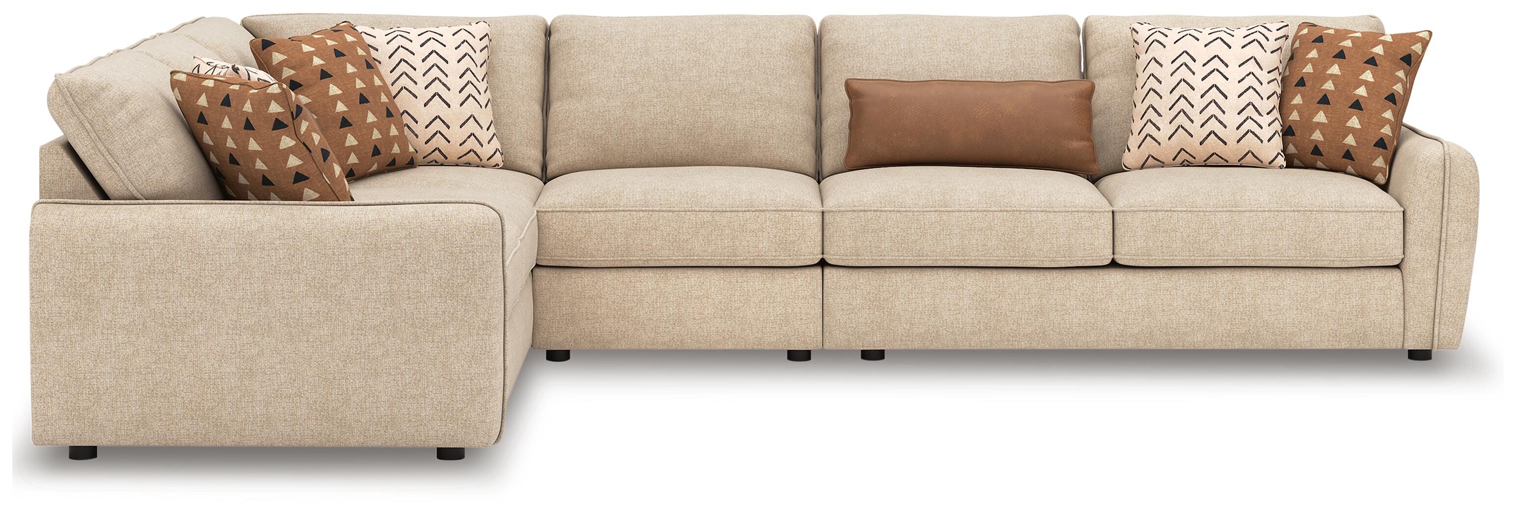 Seyler 4-Piece Sectional in Sand Chenille