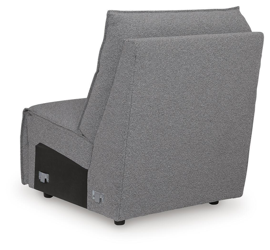 Modmax II 7-Piece LAF Chaise Power Reclining Sectional and Audio Console in Salt and Pepper
