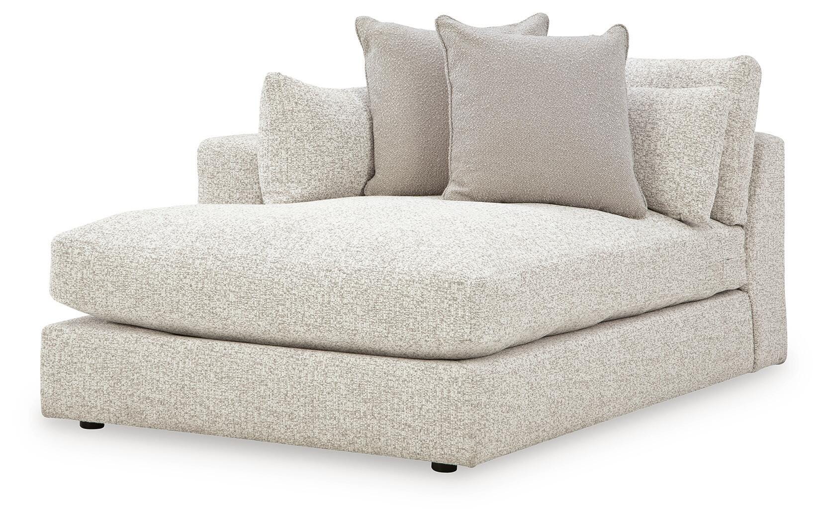Ashbourne Estate 4-Piece Double Chaise Sectional in Snowstone
