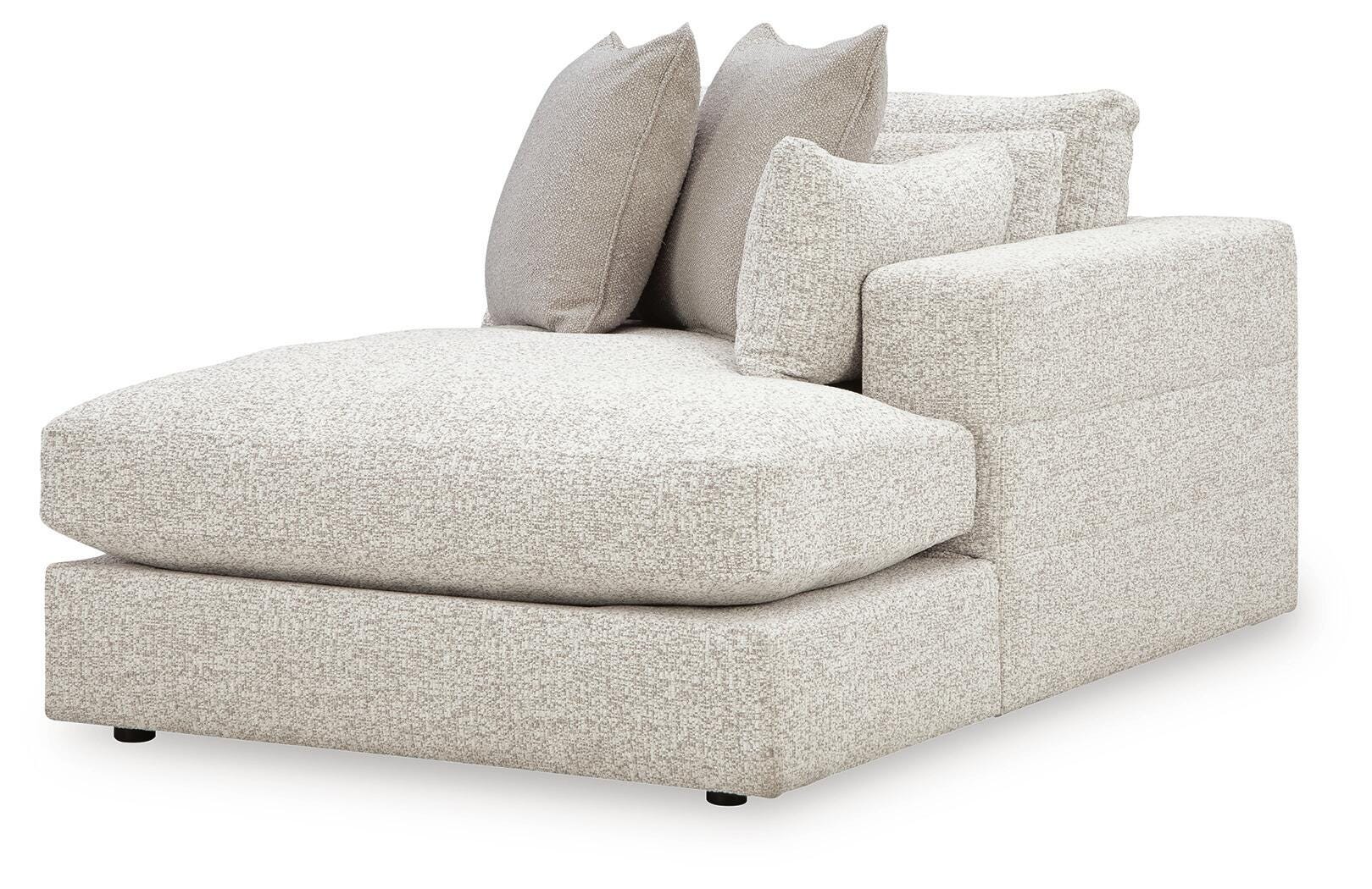 Ashbourne Estate 4-Piece Double Chaise Sectional in Snowstone