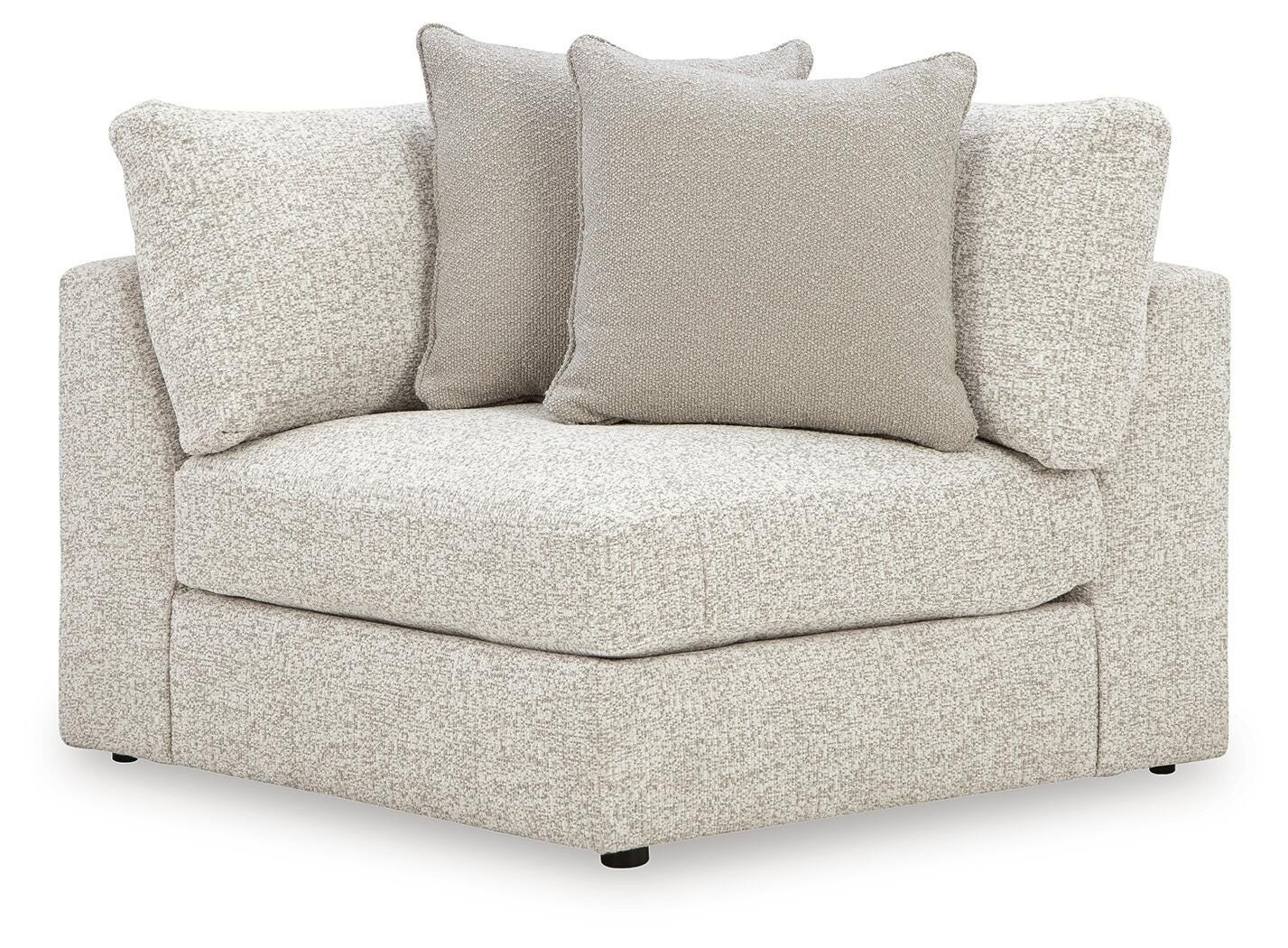 Ashbourne Estate 6-Piece LAF Chaise Sectional in Snowstone