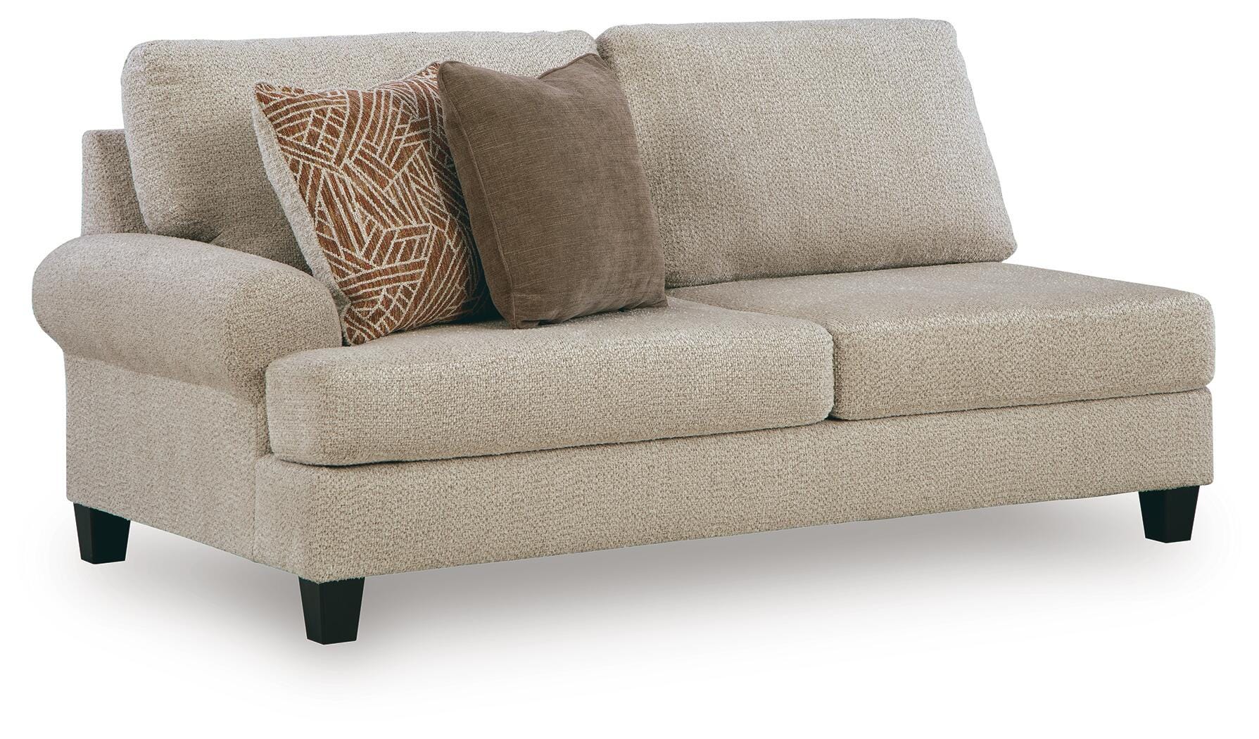 Steelwater Retreat 2-Piece RAF Chaise Sectional in Latte