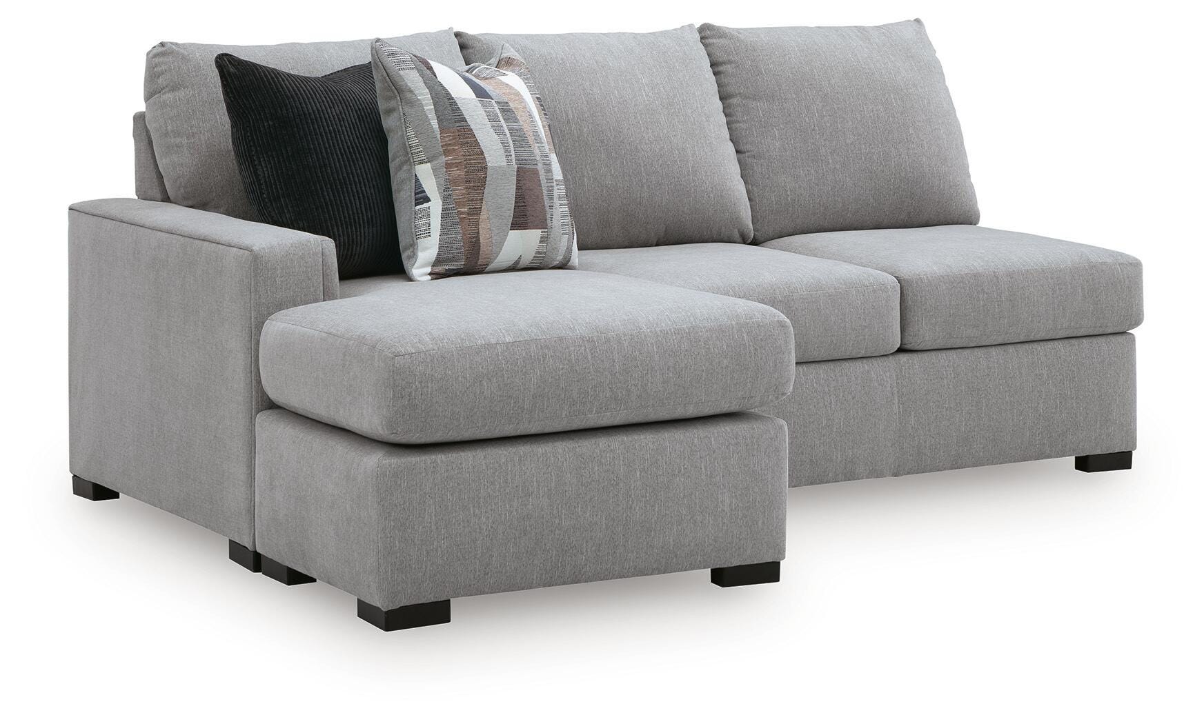 Lakepoint 2-Piece LAF Chaise Sectional in Nickel