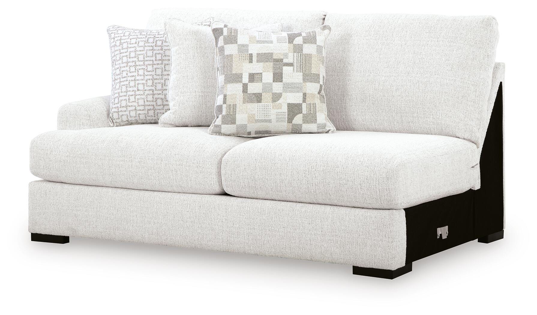 Misty-Lakes 5-Piece RAF Chaise Sectional in Chalk