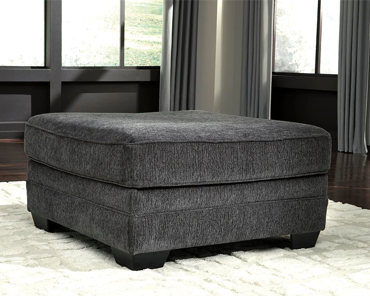 Tracling 3-Piece Sectional with Ottoman in Slate