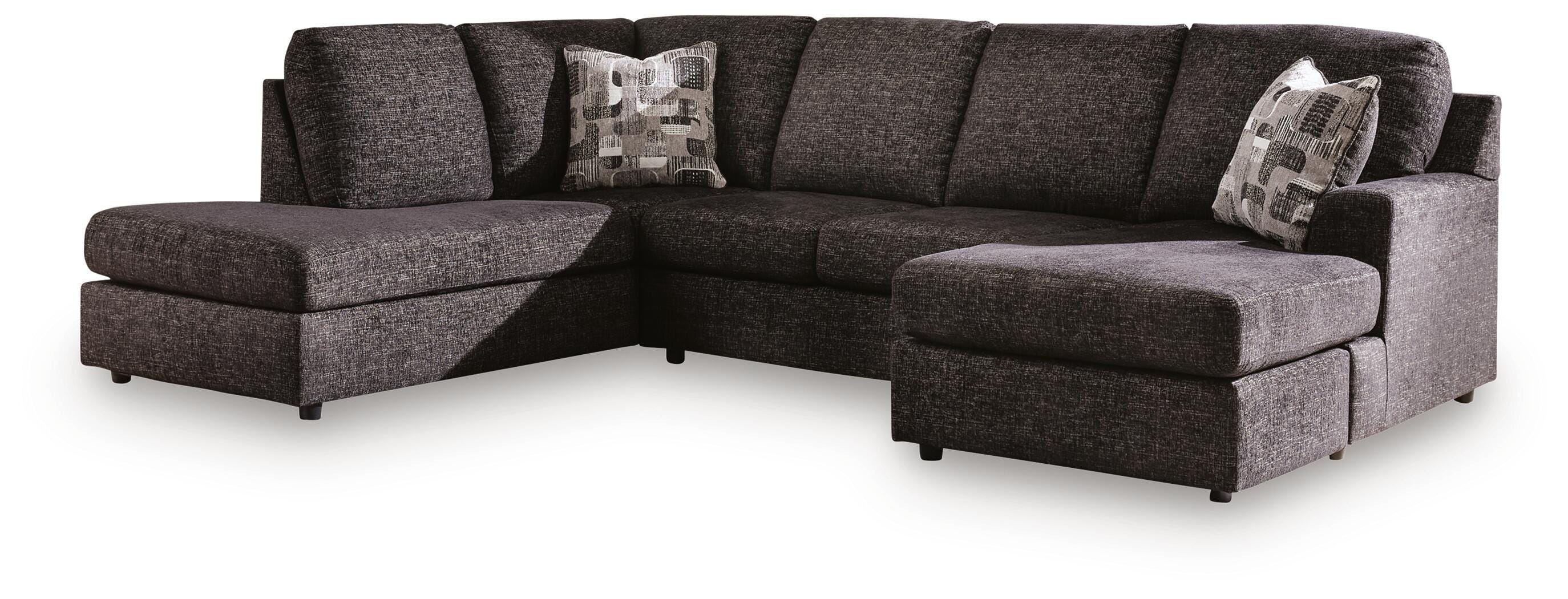 Lentiz 2-Piece Sectional with Chaise in Onyx