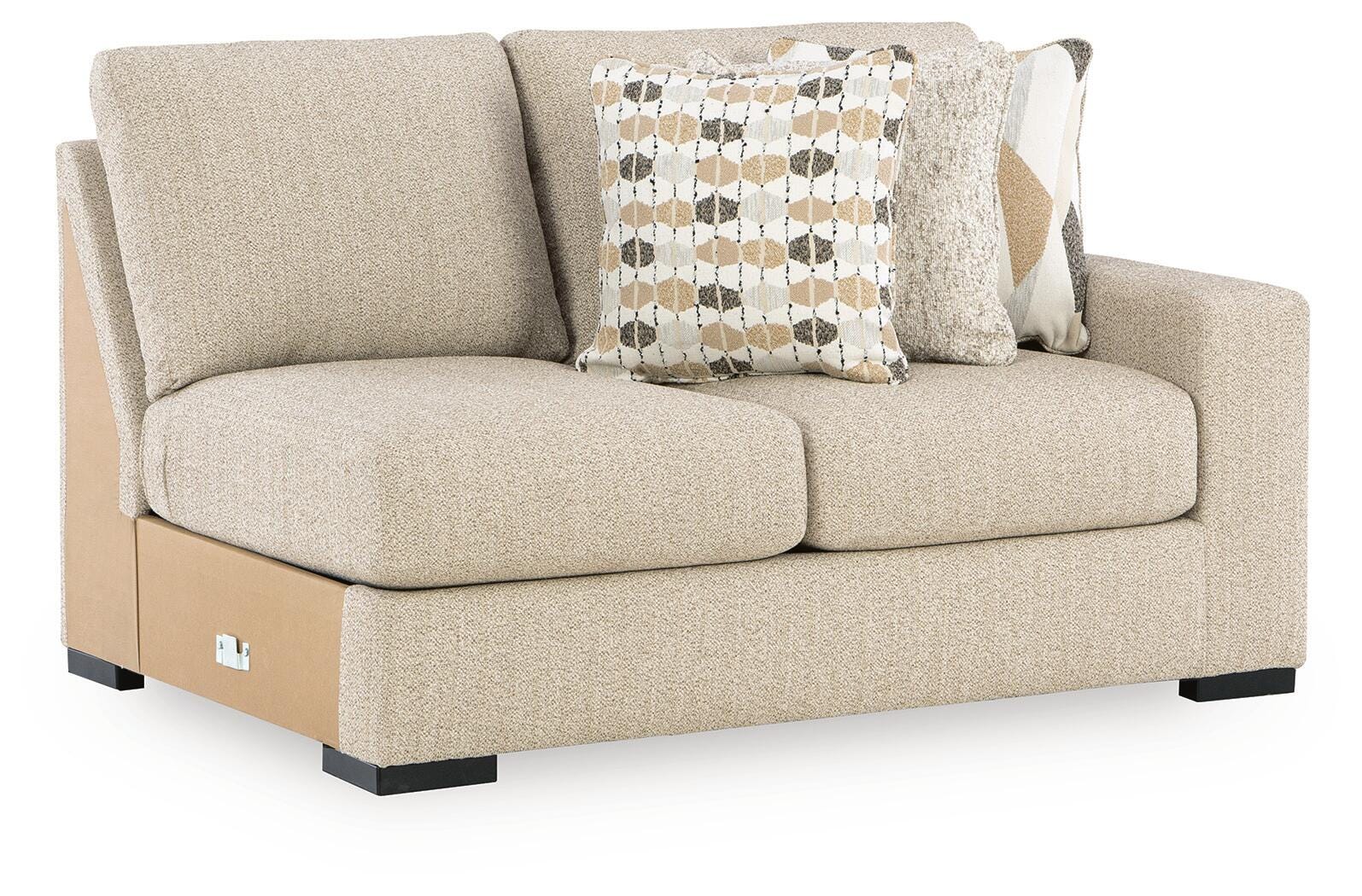 Laurelgrove 5-Piece LAF Chaise Sectional in Pebble