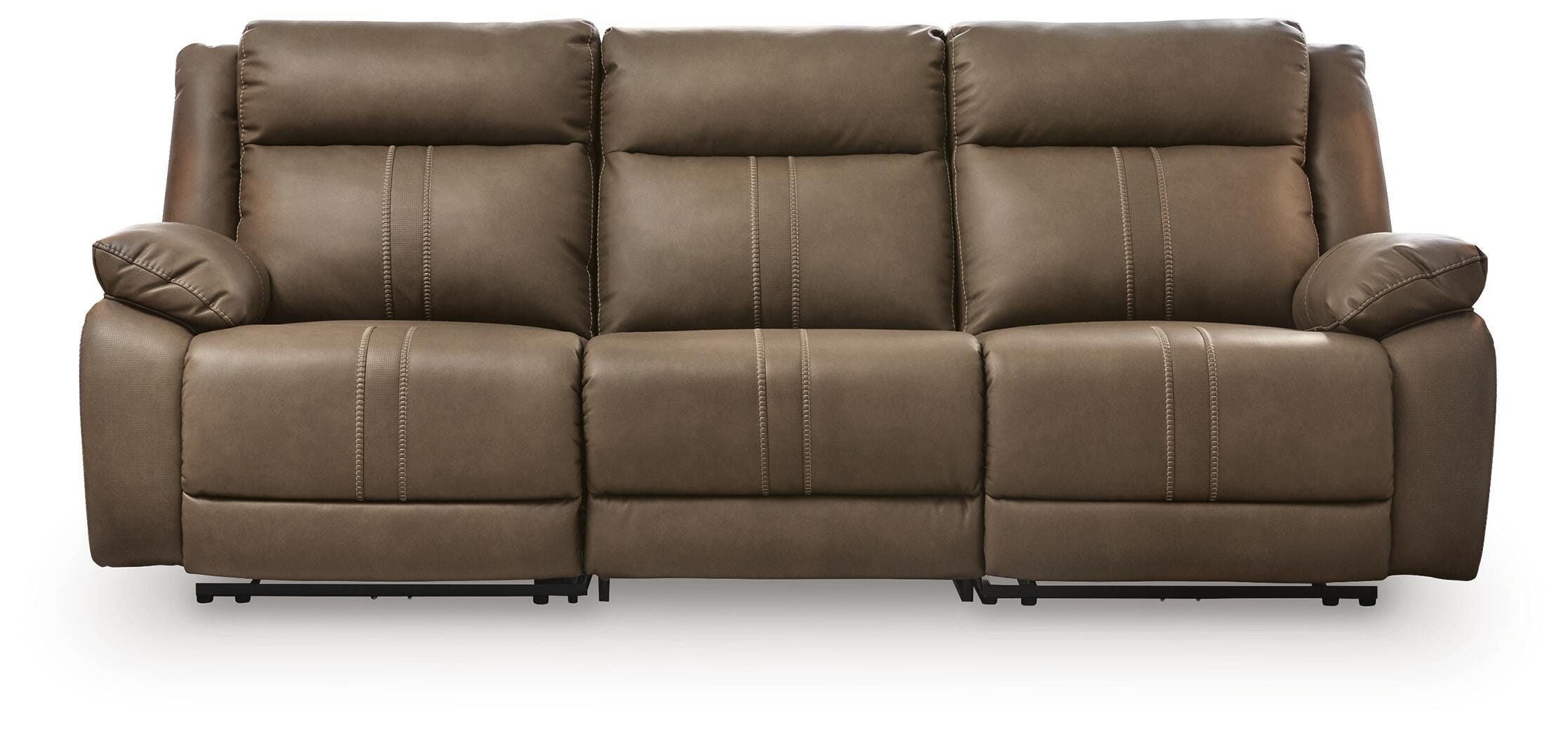 Max-Momentum 3-Piece Power Sectional Reclining Sofa in Biscotti