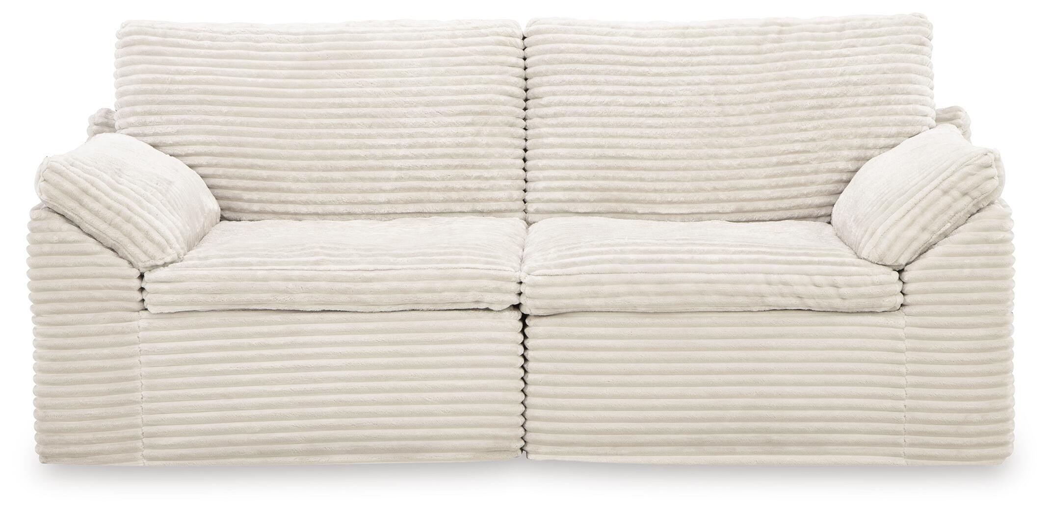 Fannin 4-Piece Sectional with Ottoman in Ivory