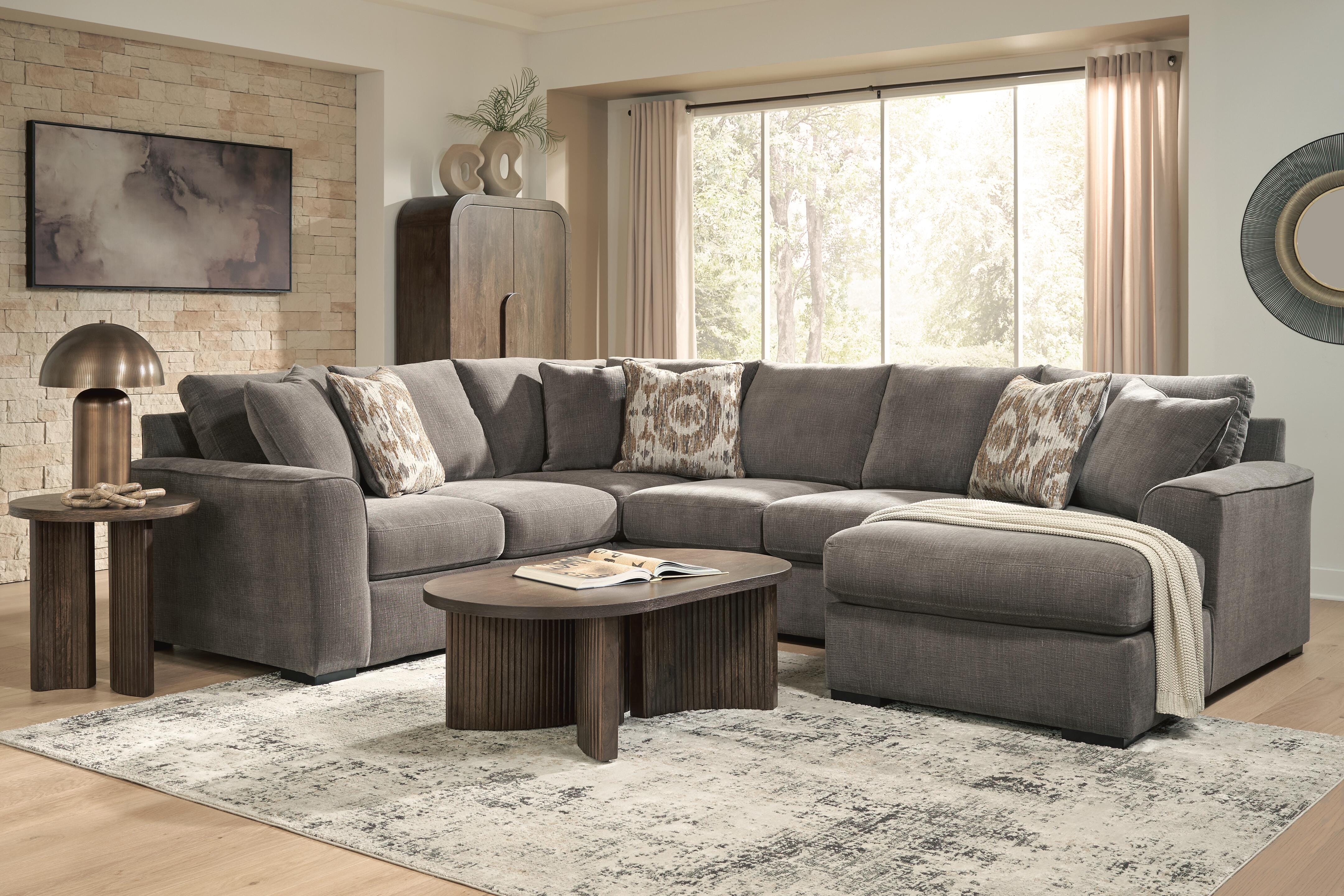 Larson Levee 3-Piece Sectional in Espresso