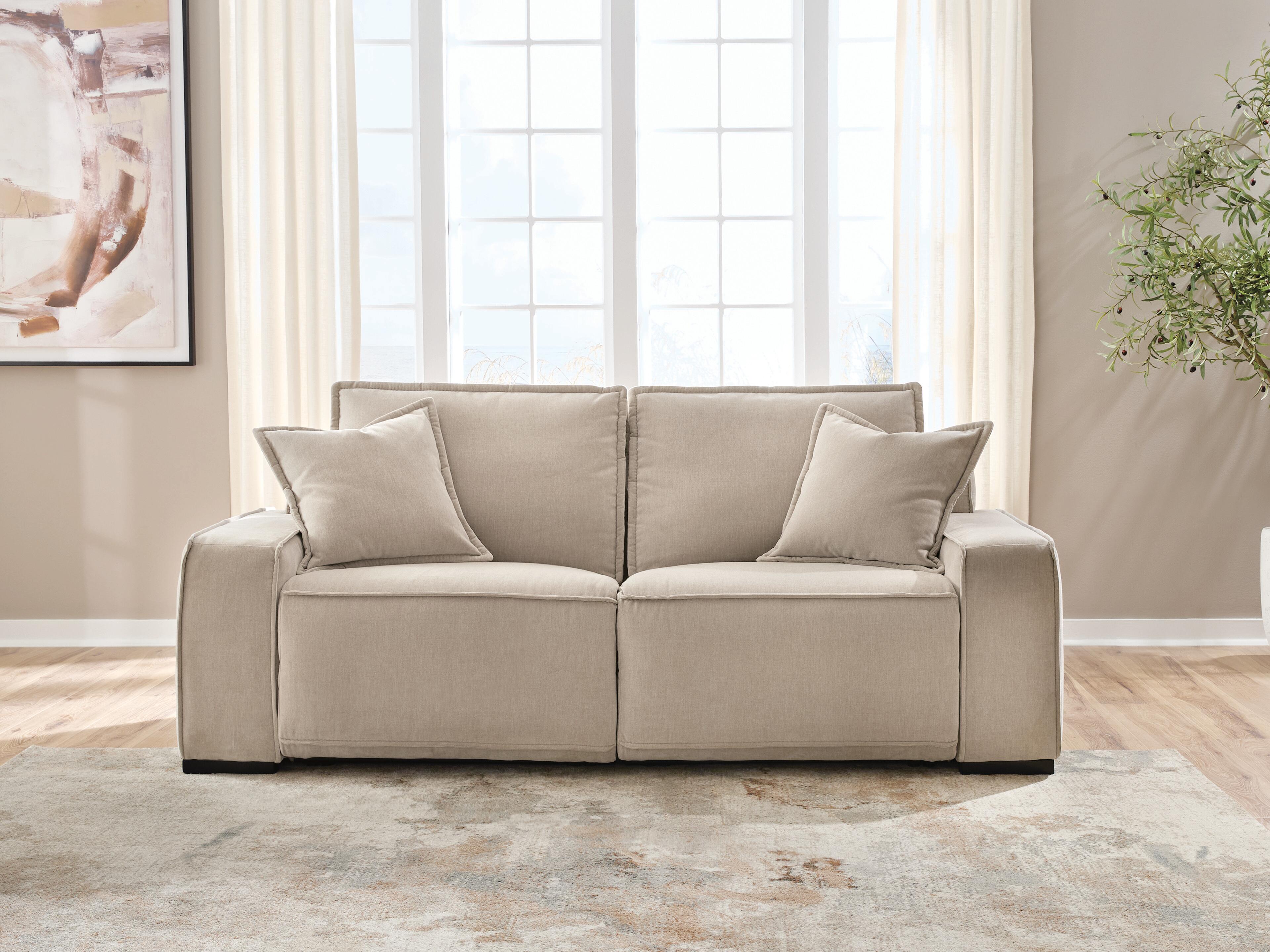Carceri 2-Piece Power Reclining Sectional Loveseat in Cashmere