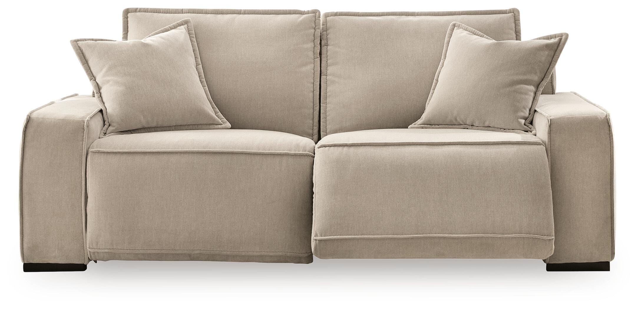 Carceri 2-Piece Power Reclining Sectional Loveseat in Cashmere