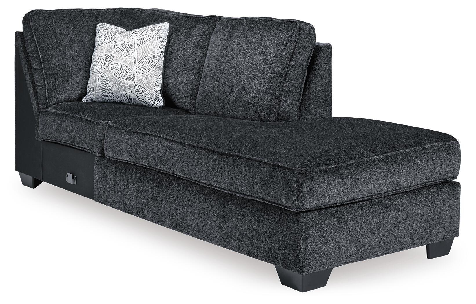 Altari 2-Piece Sectional and Chair in Slate