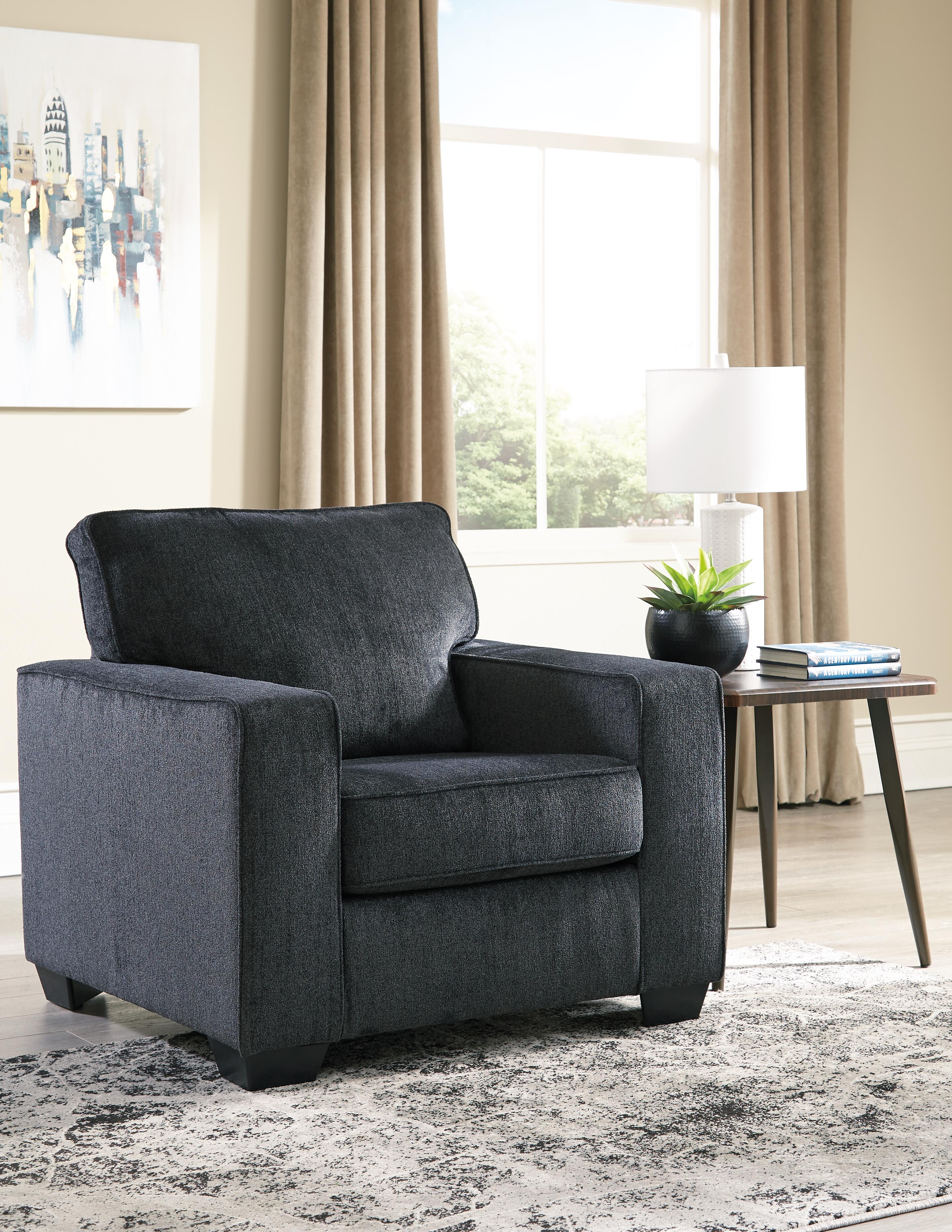 Altari 2-Piece Sectional and Chair in Slate