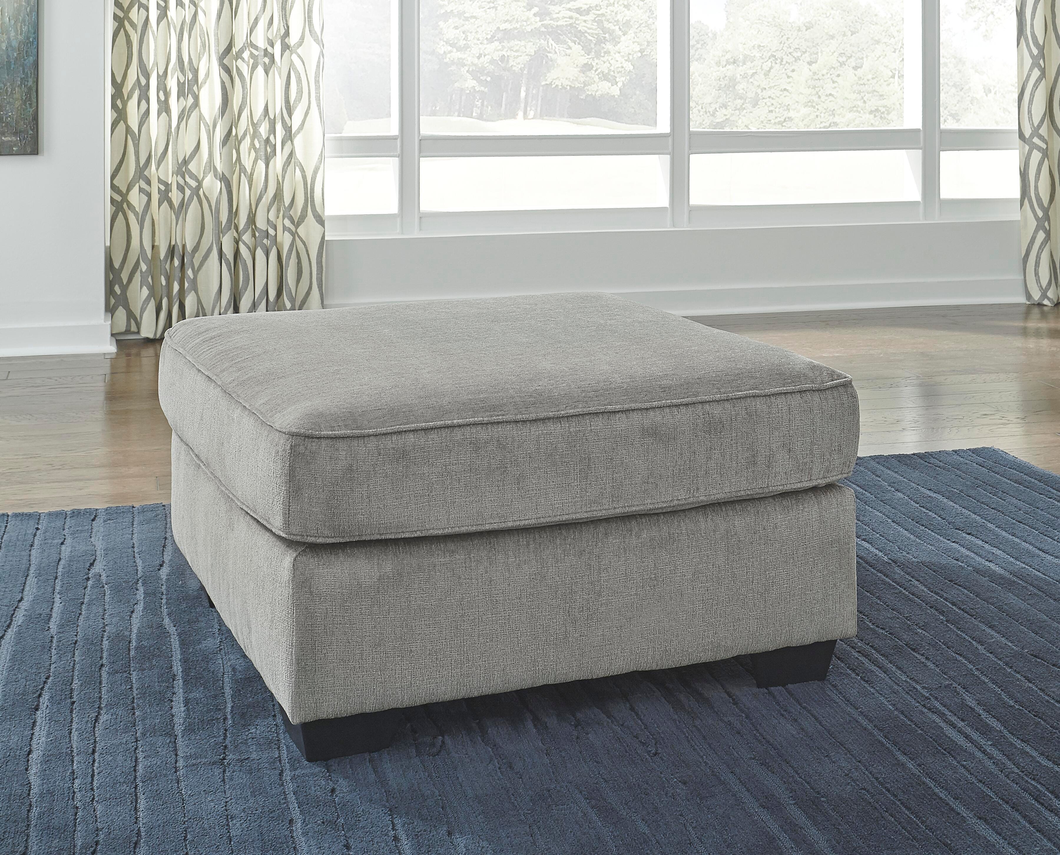 Altari 2-Piece RAF Sectional with Ottoman in Alloy