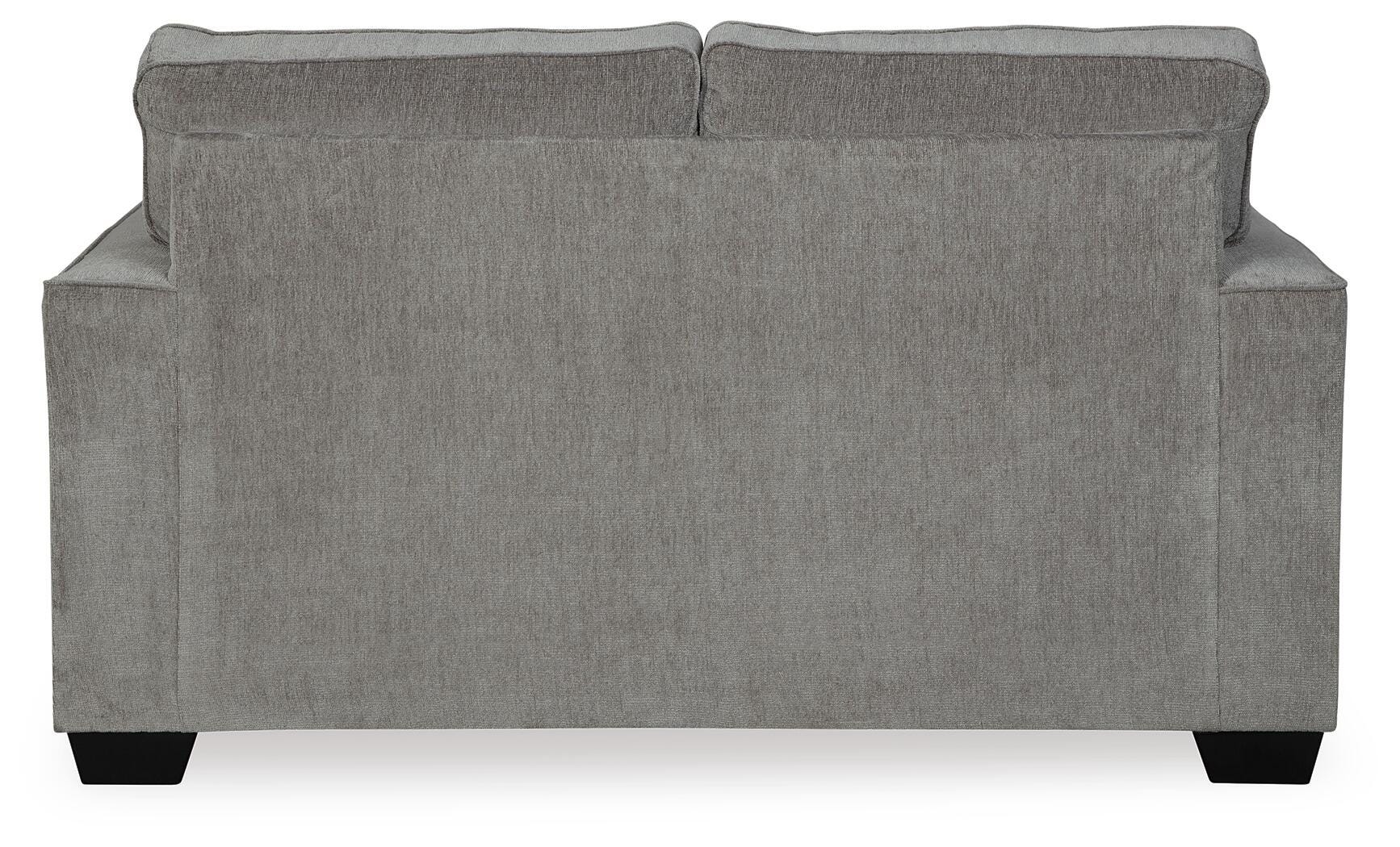 Altari 2-Piece Sectional with Chaise, Loveseat and Ottoman in Alloy