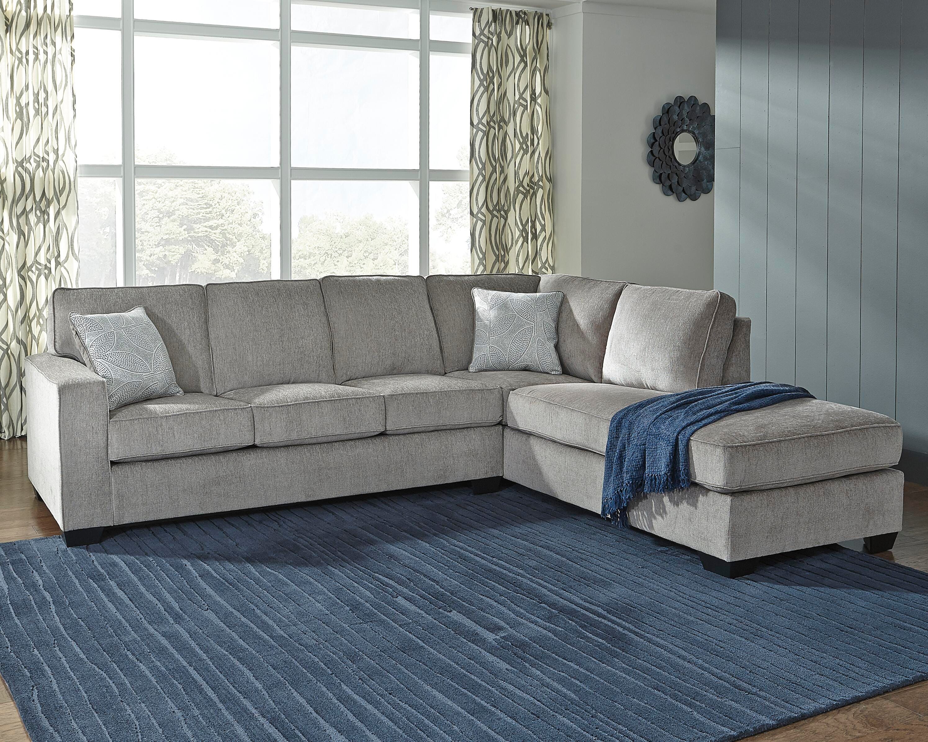 Altari 2-Piece RAF Chaise Sectional in Alloy Chenille