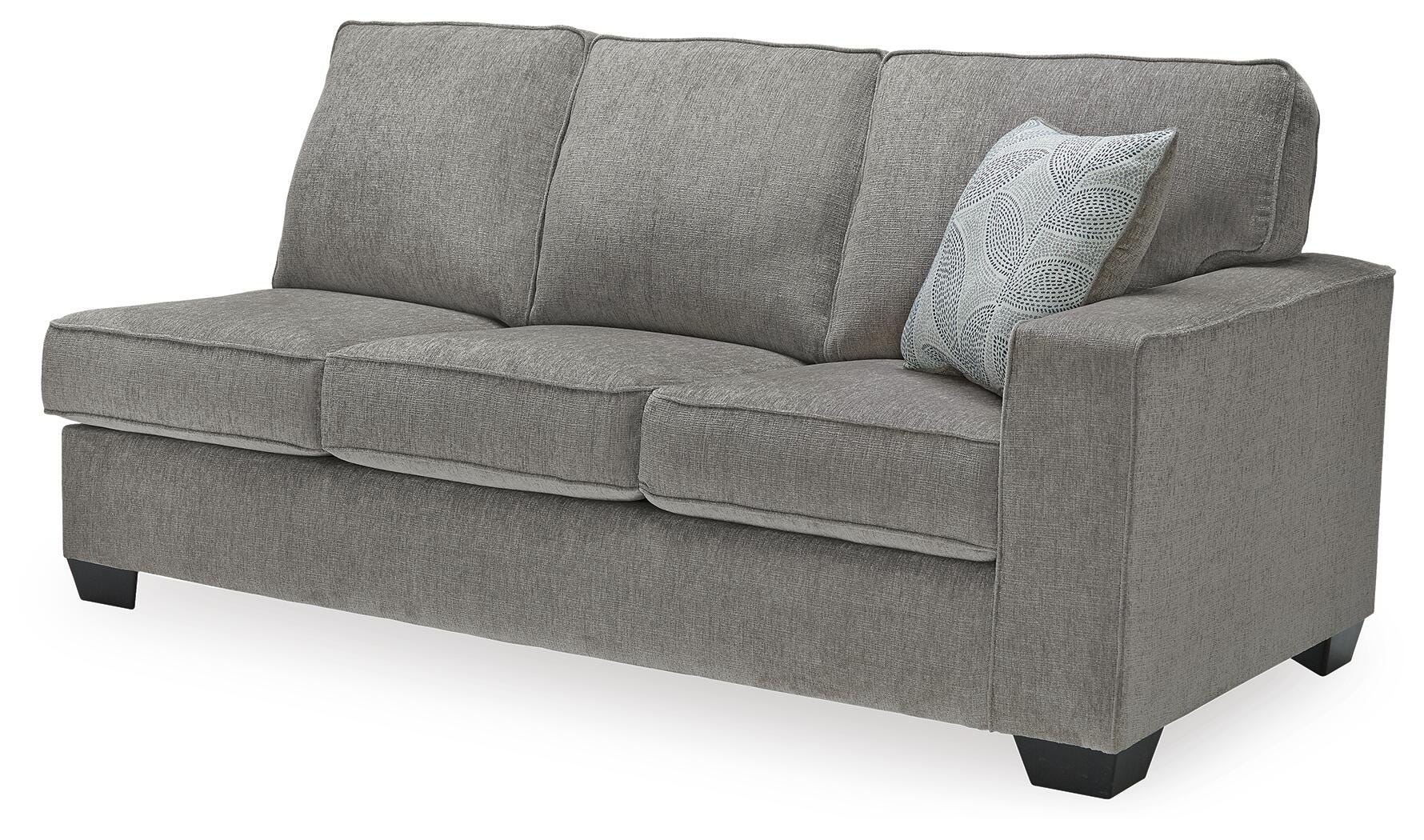 Altari 2-Piece LAF Chaise Sleeper Sectional in Alloy Chenille