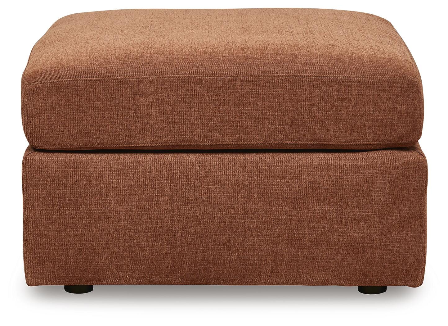 Modmax Oversized Accent Ottoman in Spice Performance Fabric and Next-Gen Nuvella