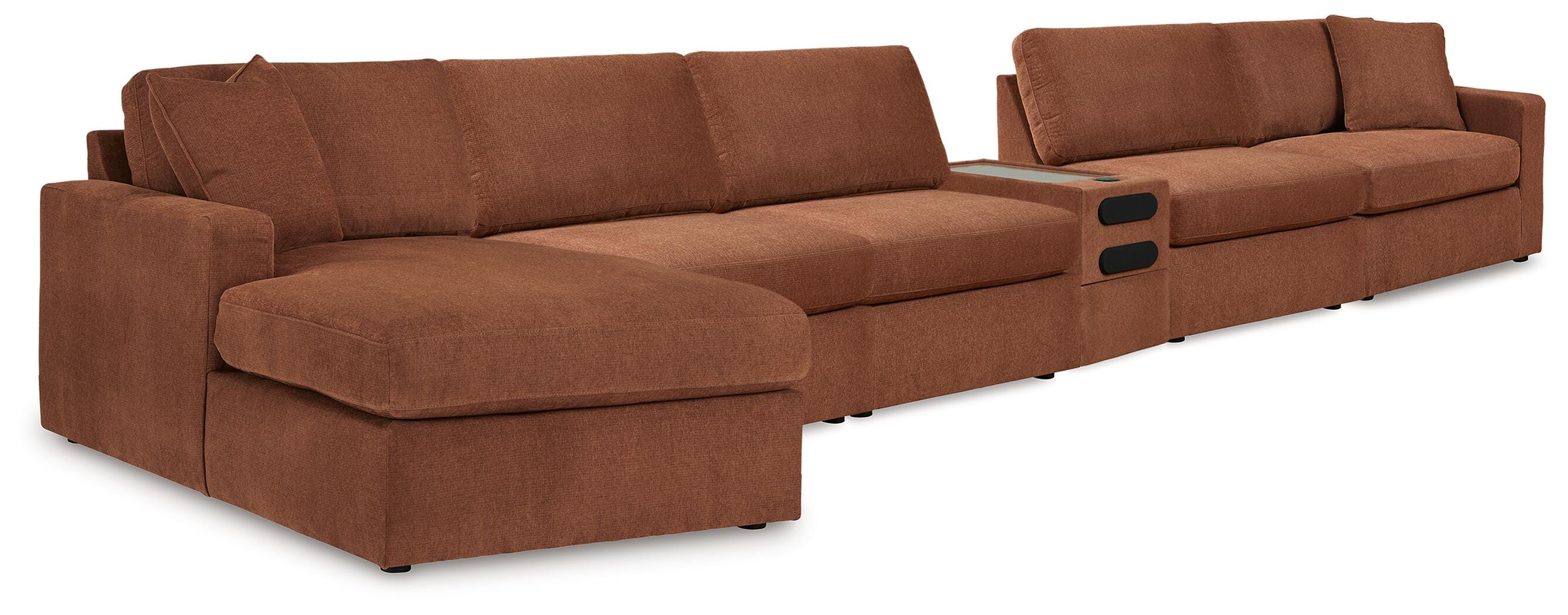 Modmax 6-Piece Sectional Sofa in Spice