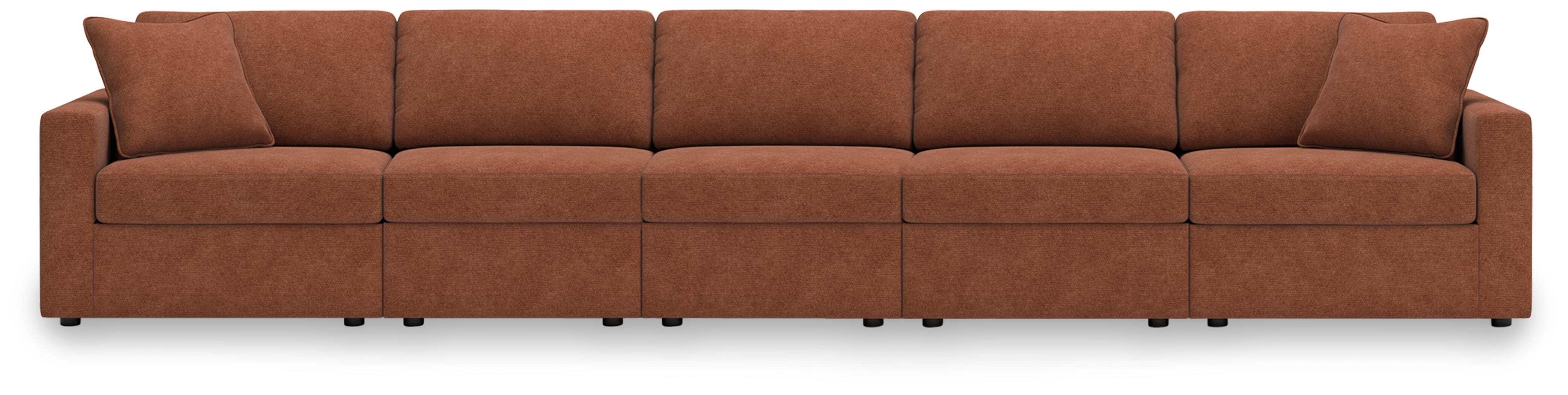 Modmax 5-Piece Sectional Sofa in Spice