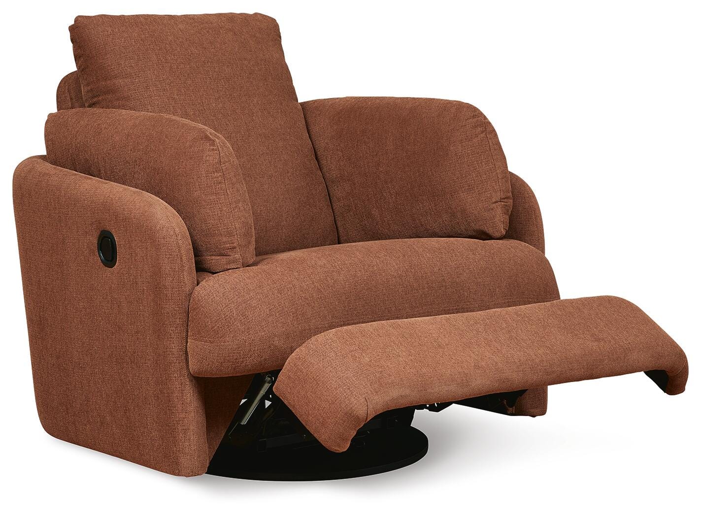Modmax Swivel Glider Recliner in Spice Performance Fabric and Next-Gen Nuvella