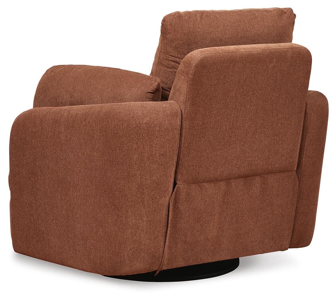 Modmax 3-Piece Sectional, 2-Piece Sectional Loveseat and Swivel Glider Recliner in Spice