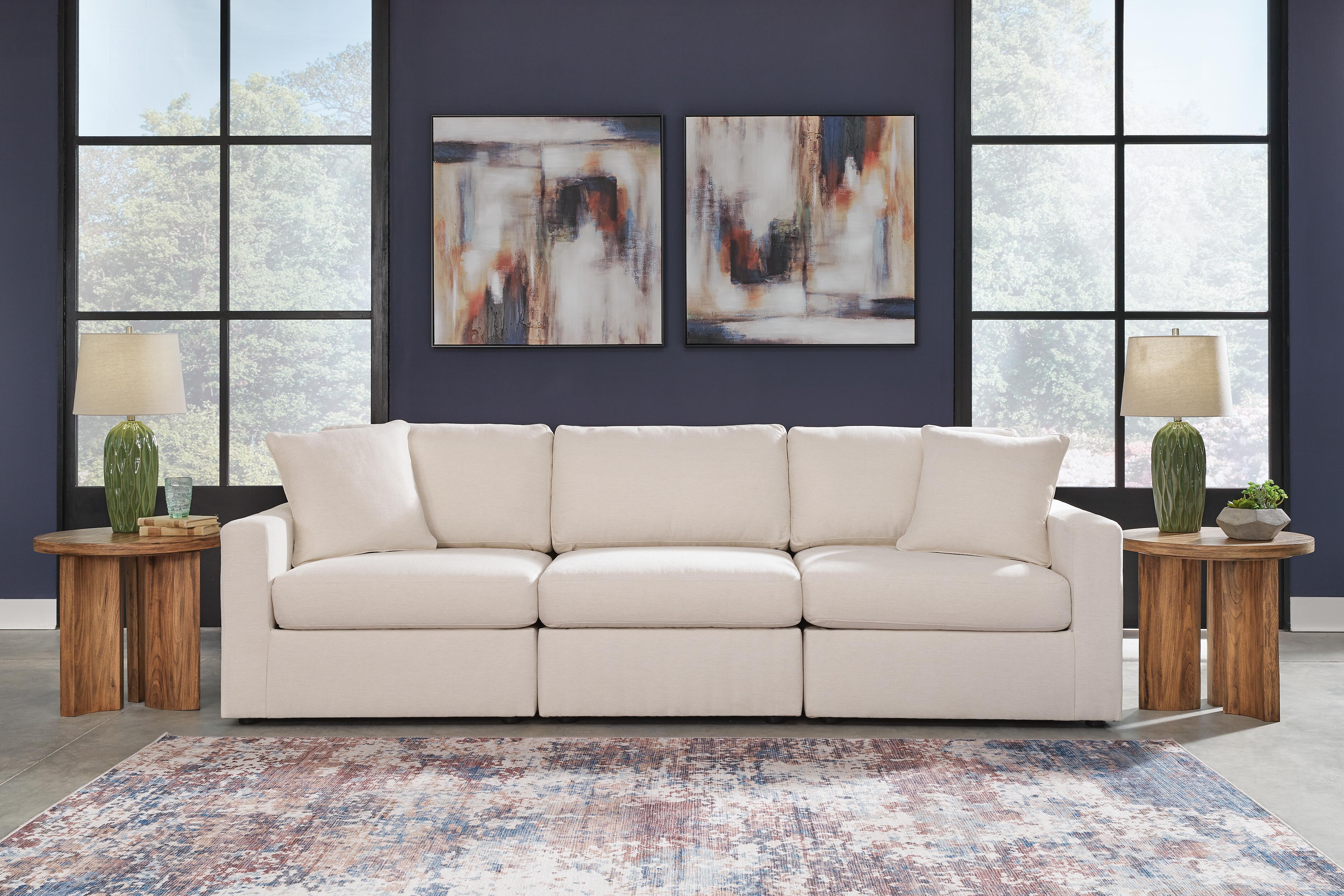 Modmax 3-Piece Sectional and 2-Piece Sectional Loveseat in Oyster