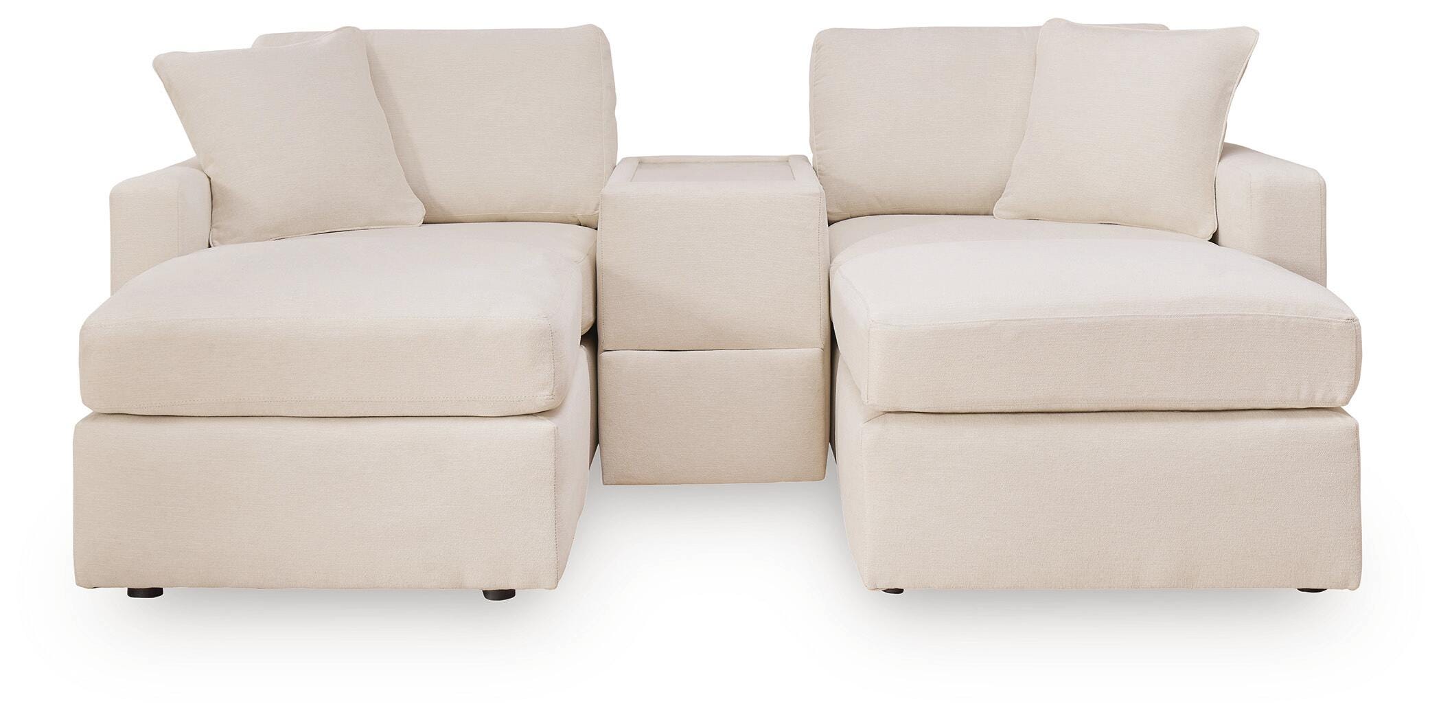 Modmax 3-Piece Sectional Sofa and 2-Piece Sectional Loveseat in Oyster