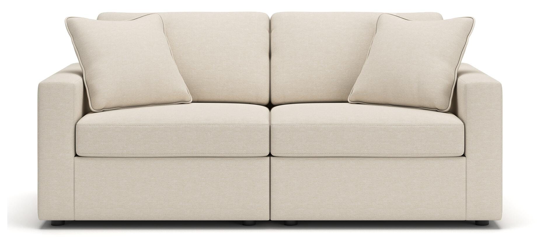 Modmax 3-Piece Sectional Sofa and 2-Piece Sectional Loveseat in Oyster