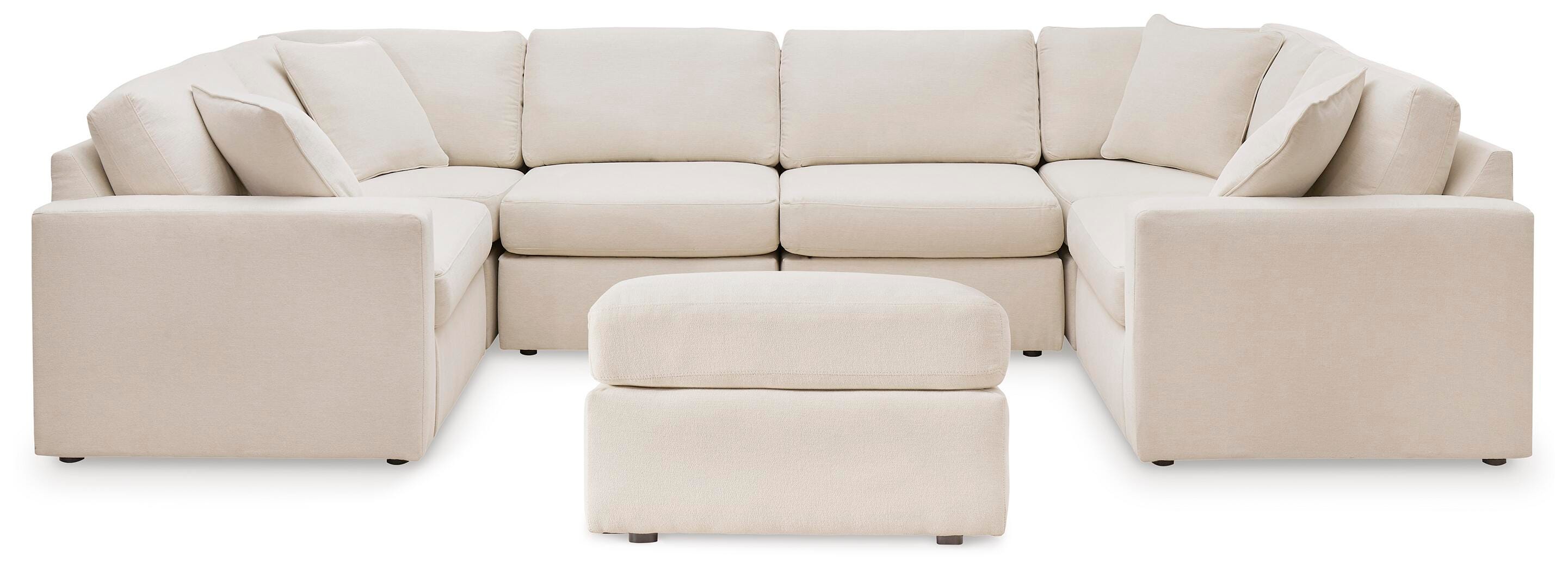 Modmax 6-Piece Sectional w/ Ottoman in Oyster