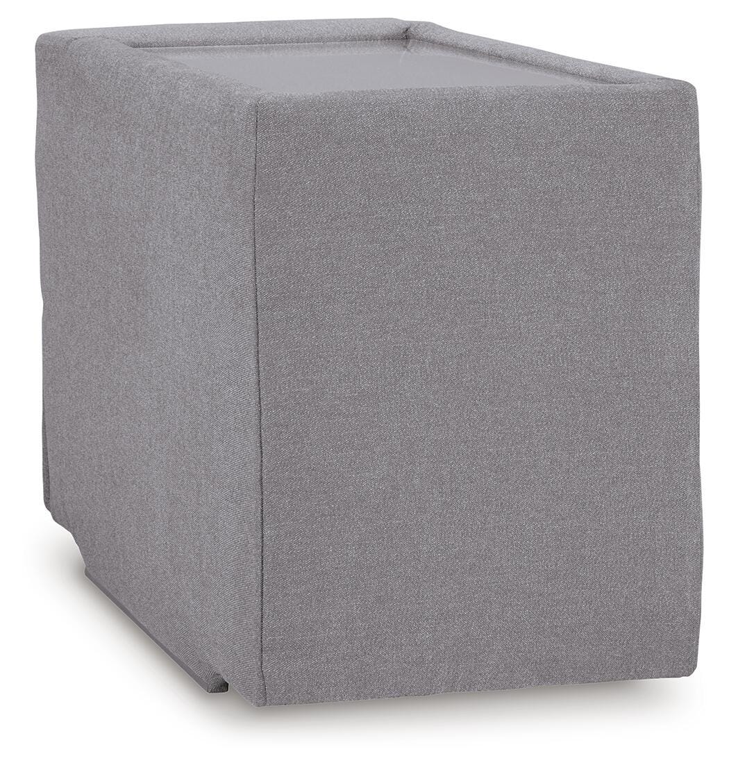 Modmax 6-Piece RAF Chaise Sectional in Granite Performance Fabric and Next-Gen Nuvella