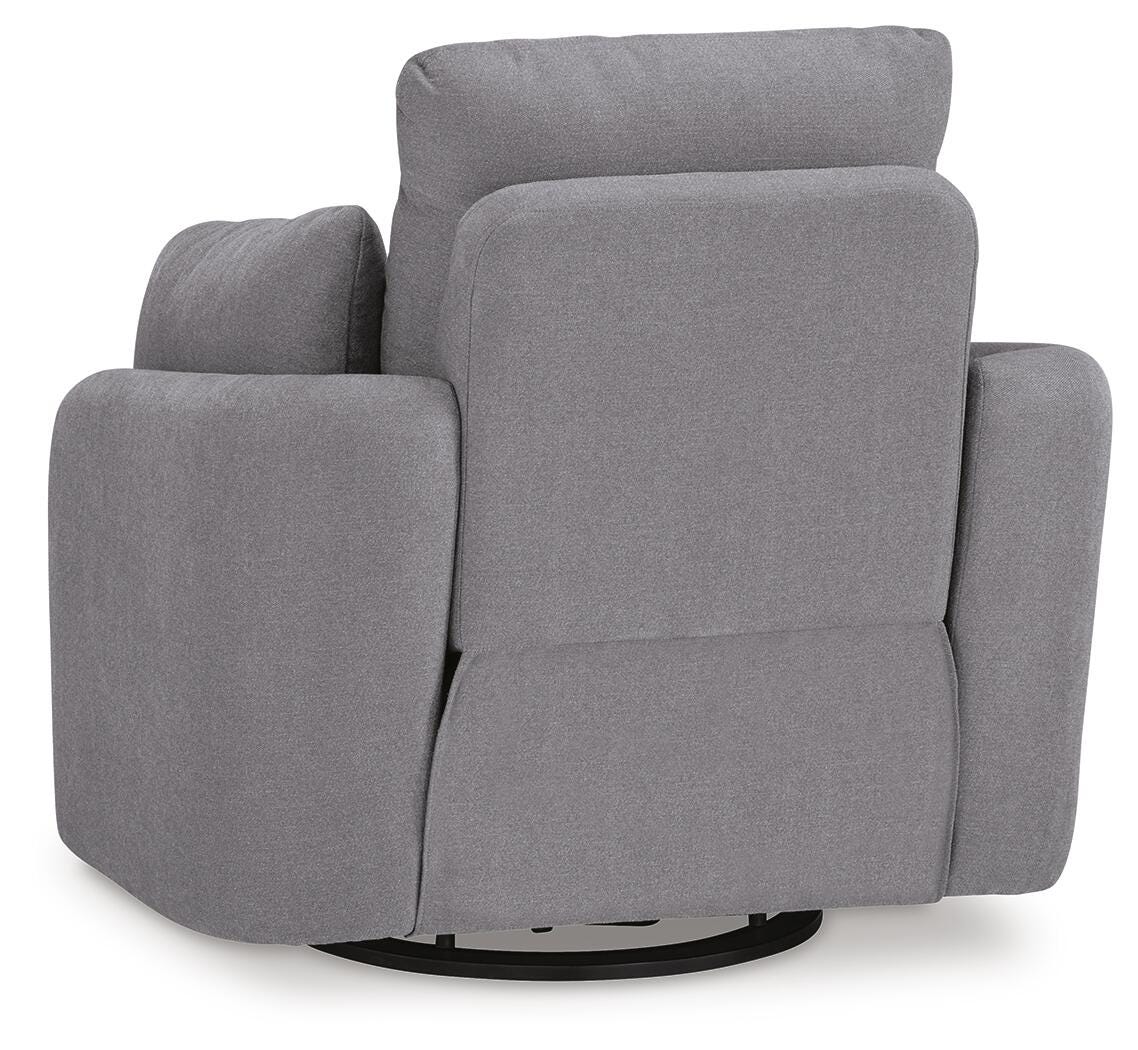 Modmax 5-Piece Sectional and Swivel Glider Recliner in Granite