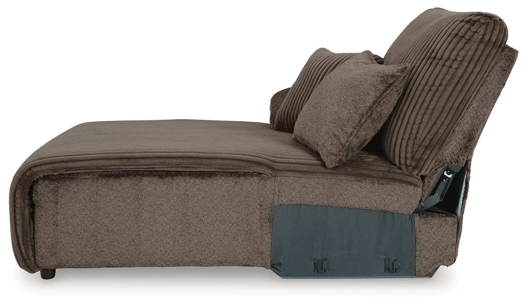 Top Tier 4-Piece Reclining Sectional with LAF Chaise in Chocolate Velvet