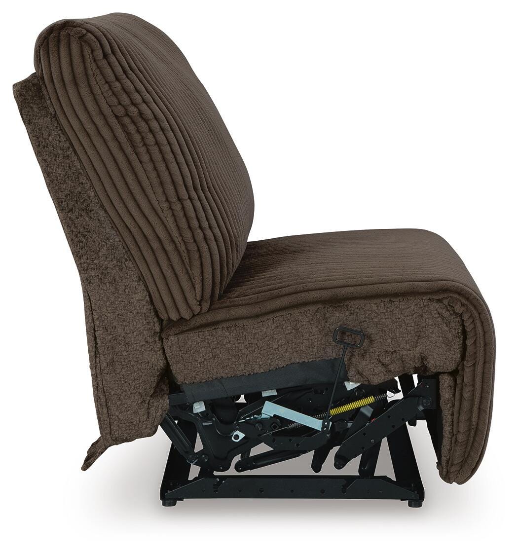 Top Tier 4-Piece Reclining Sectional with LAF Chaise in Chocolate Velvet