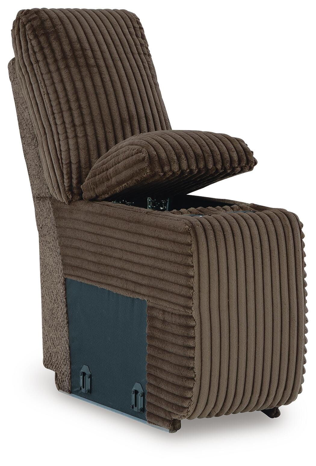 Top Tier 4-Piece Reclining Sectional with LAF Chaise in Chocolate Velvet