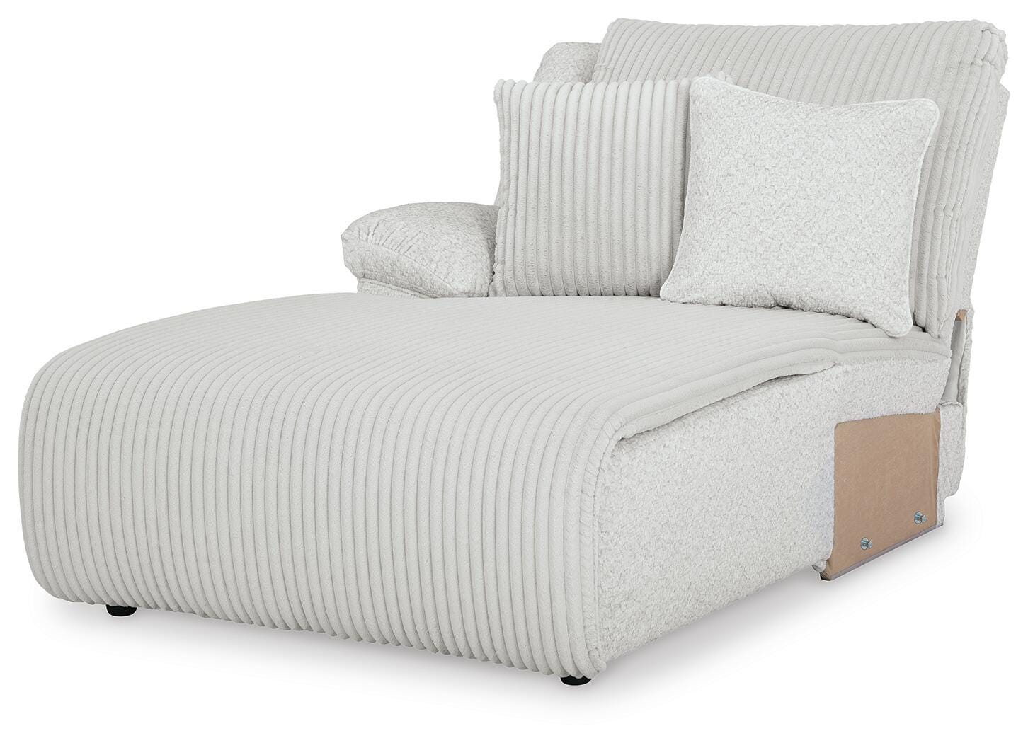 Top Tier 4-Piece LAF Chaise Reclining Sectional in Alloy Velvet