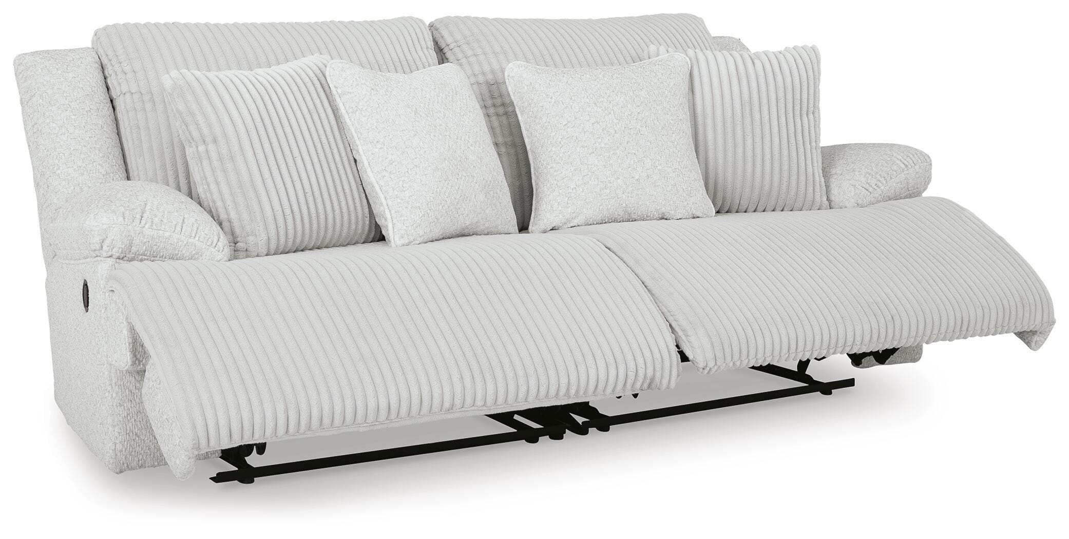 Top Tier 2-Piece Reclining Sectional Loveseat in Alloy Velvet