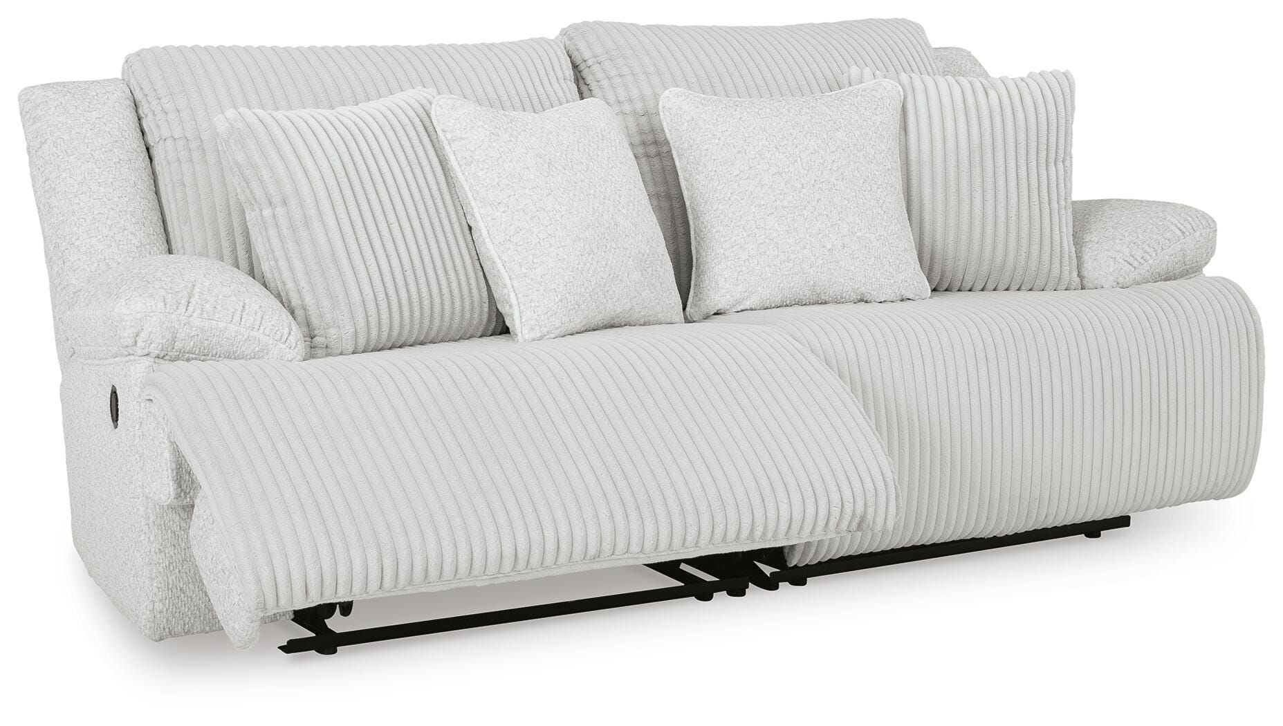 Top Tier 2-Piece Reclining Sectional Loveseat in Alloy Velvet