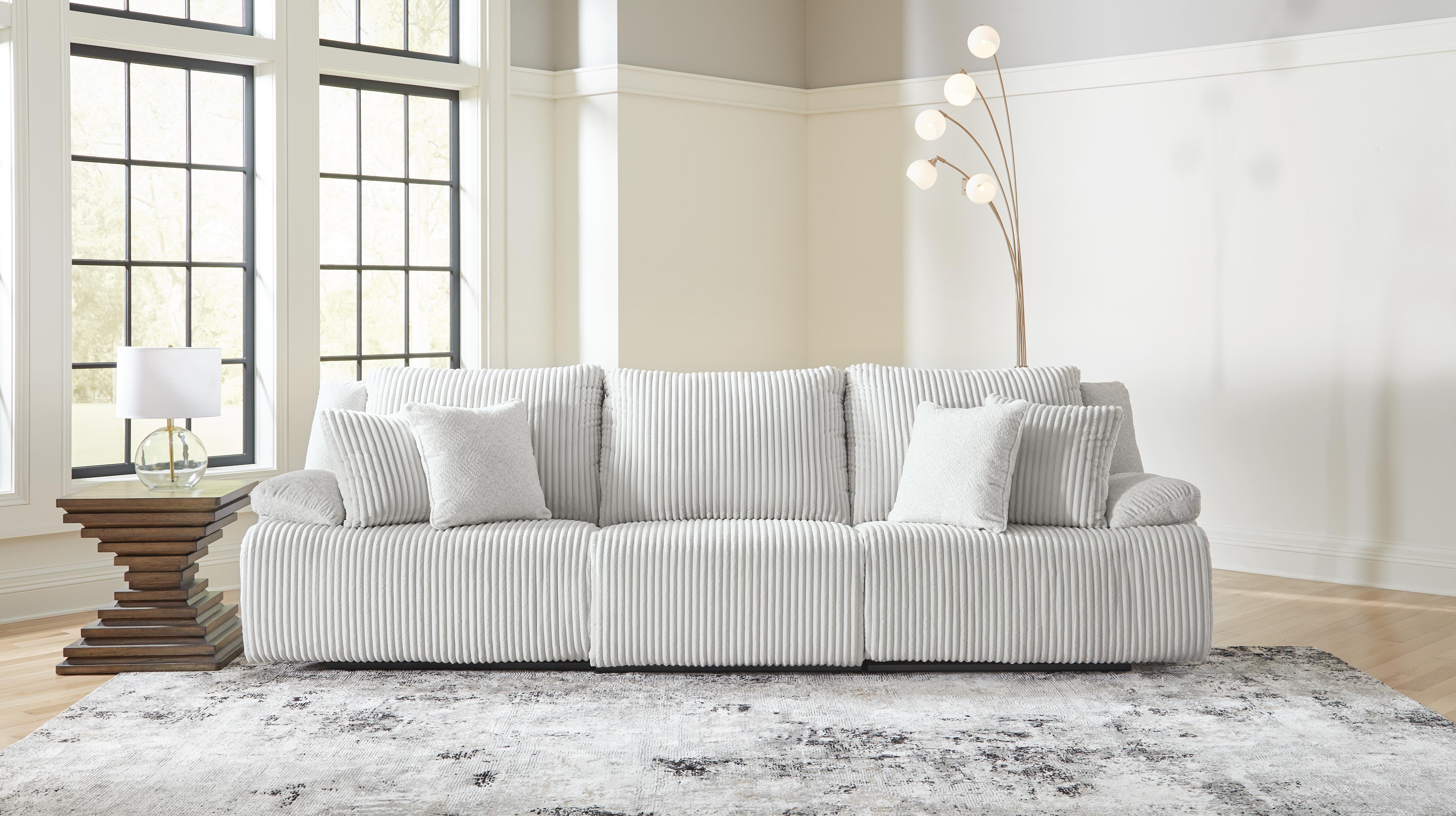 Top Tier 3-Piece Reclining Sectional Sofa in Alloy Velvet